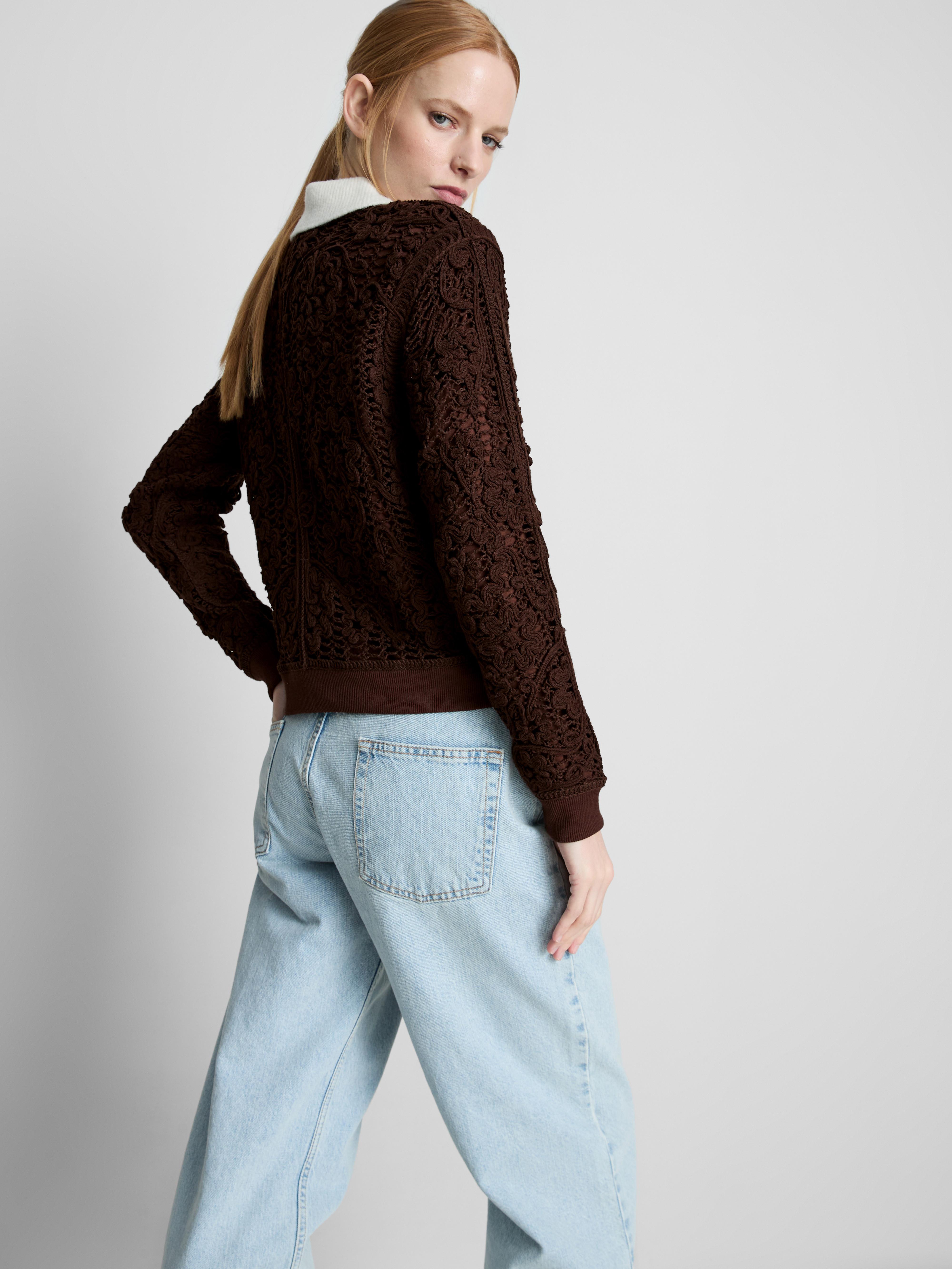 Crochet Bomber Jacket