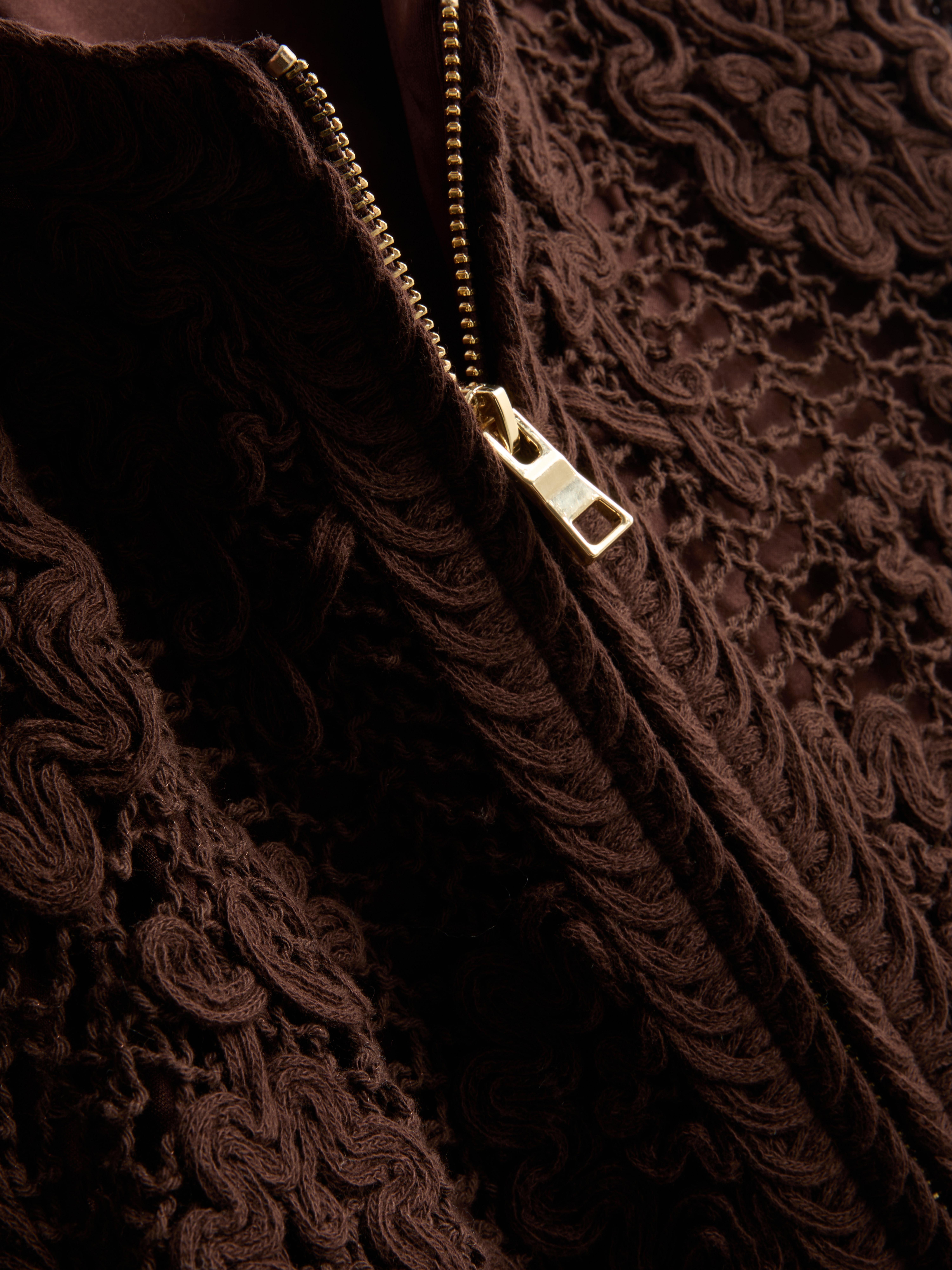 Crochet Bomber Jacket