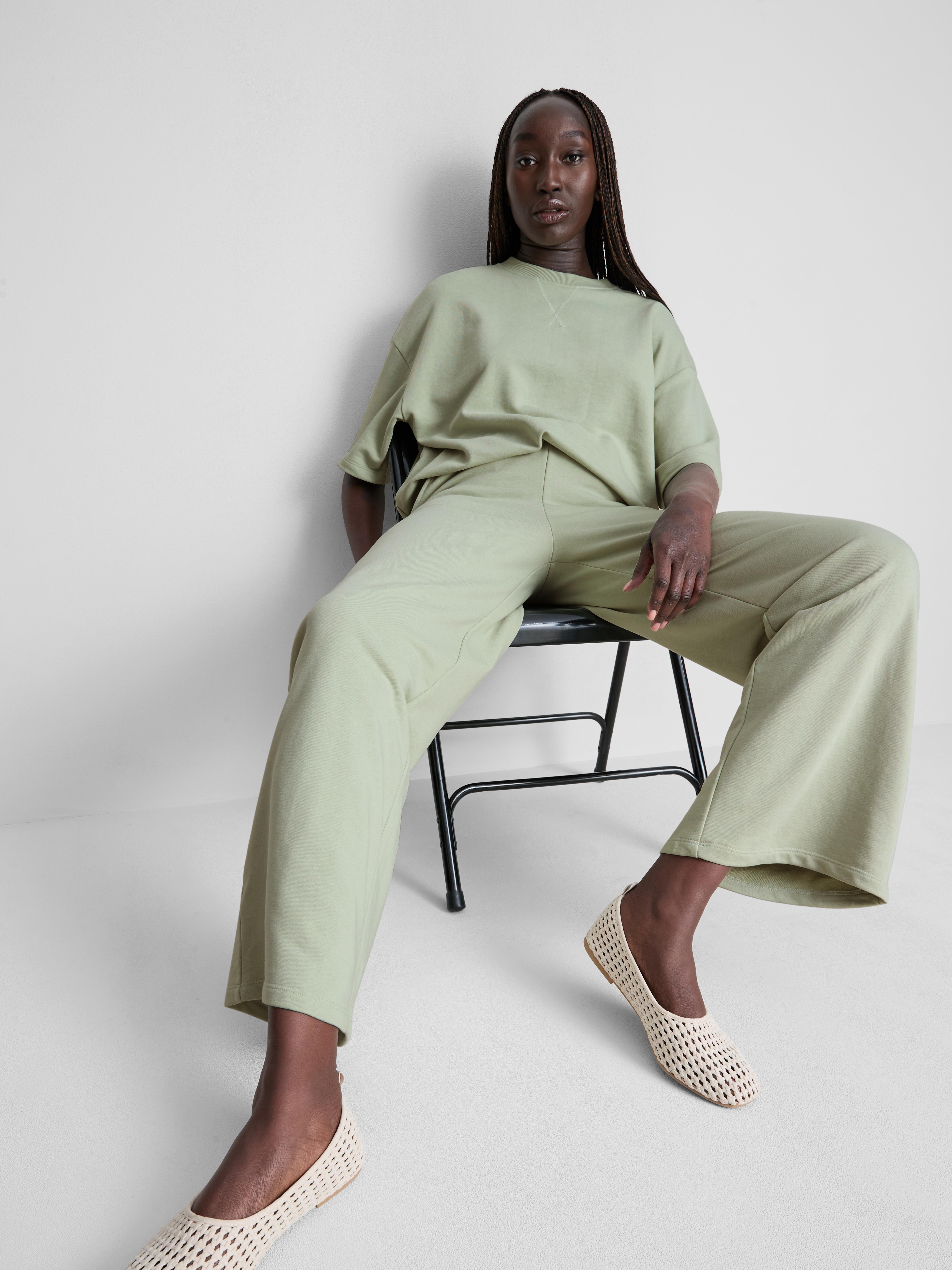 Cotton Rich Wide Leg Joggers