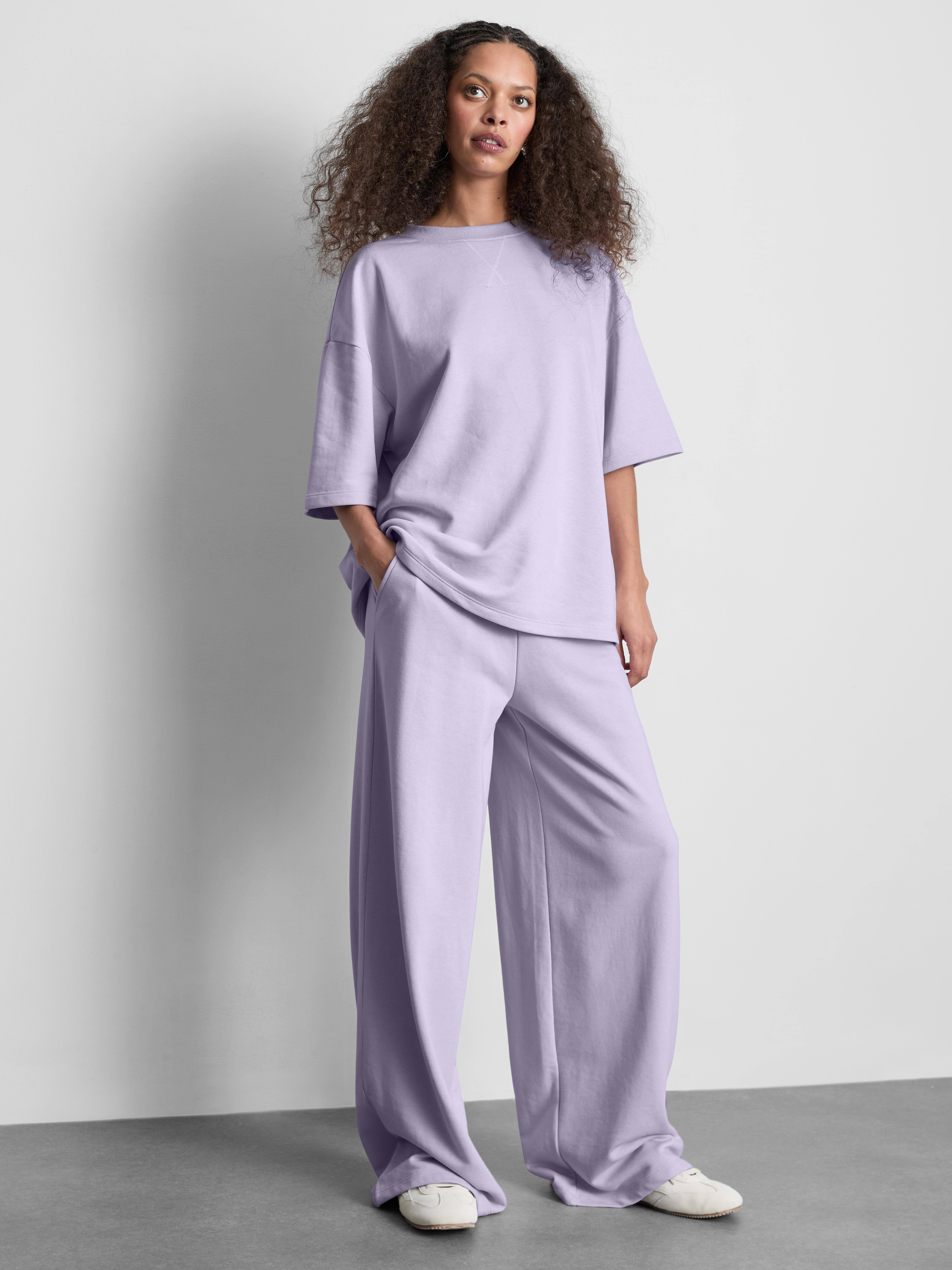 Bas de jogging large en coton majoritaire