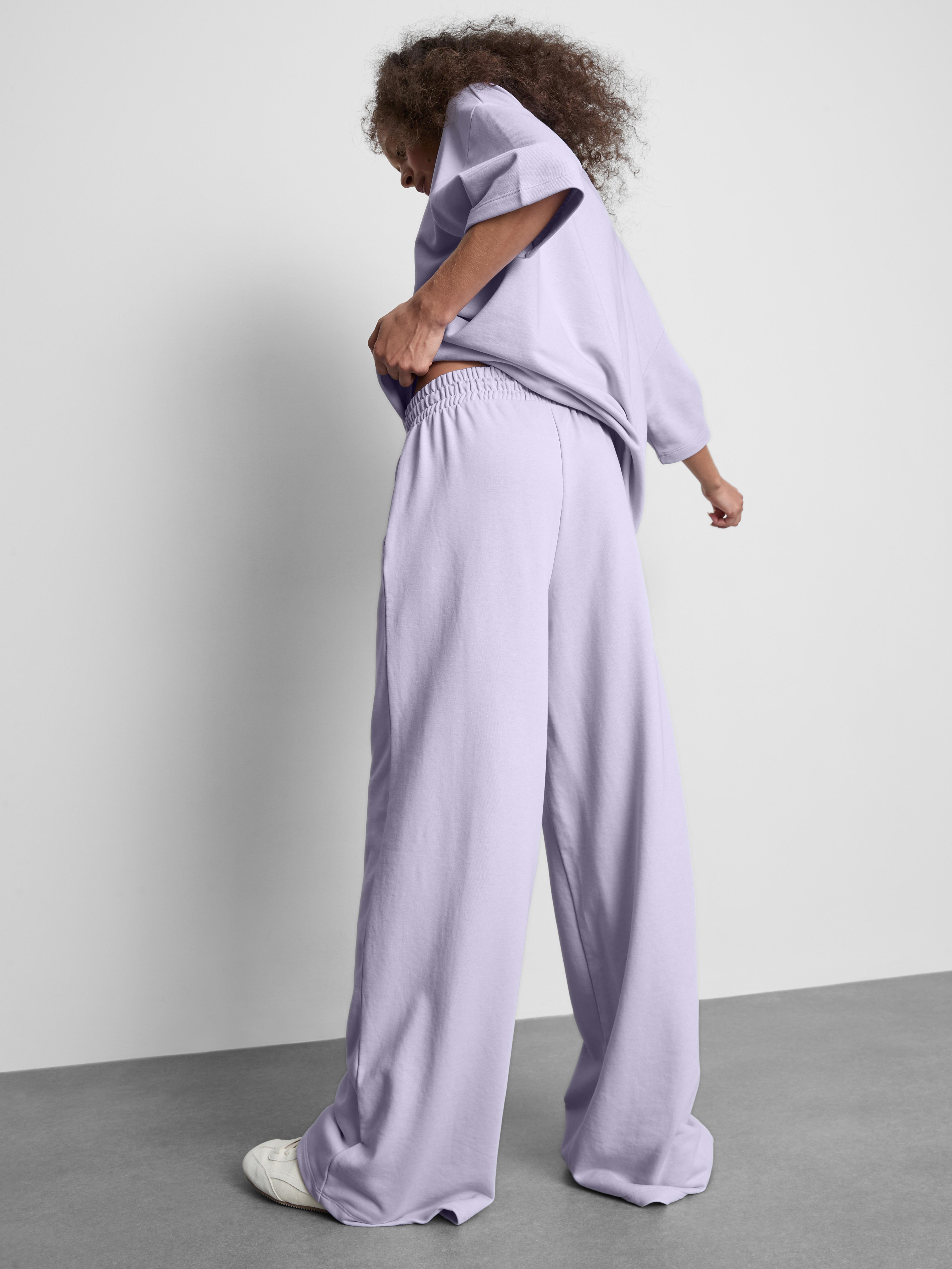 Bas de jogging large en coton majoritaire