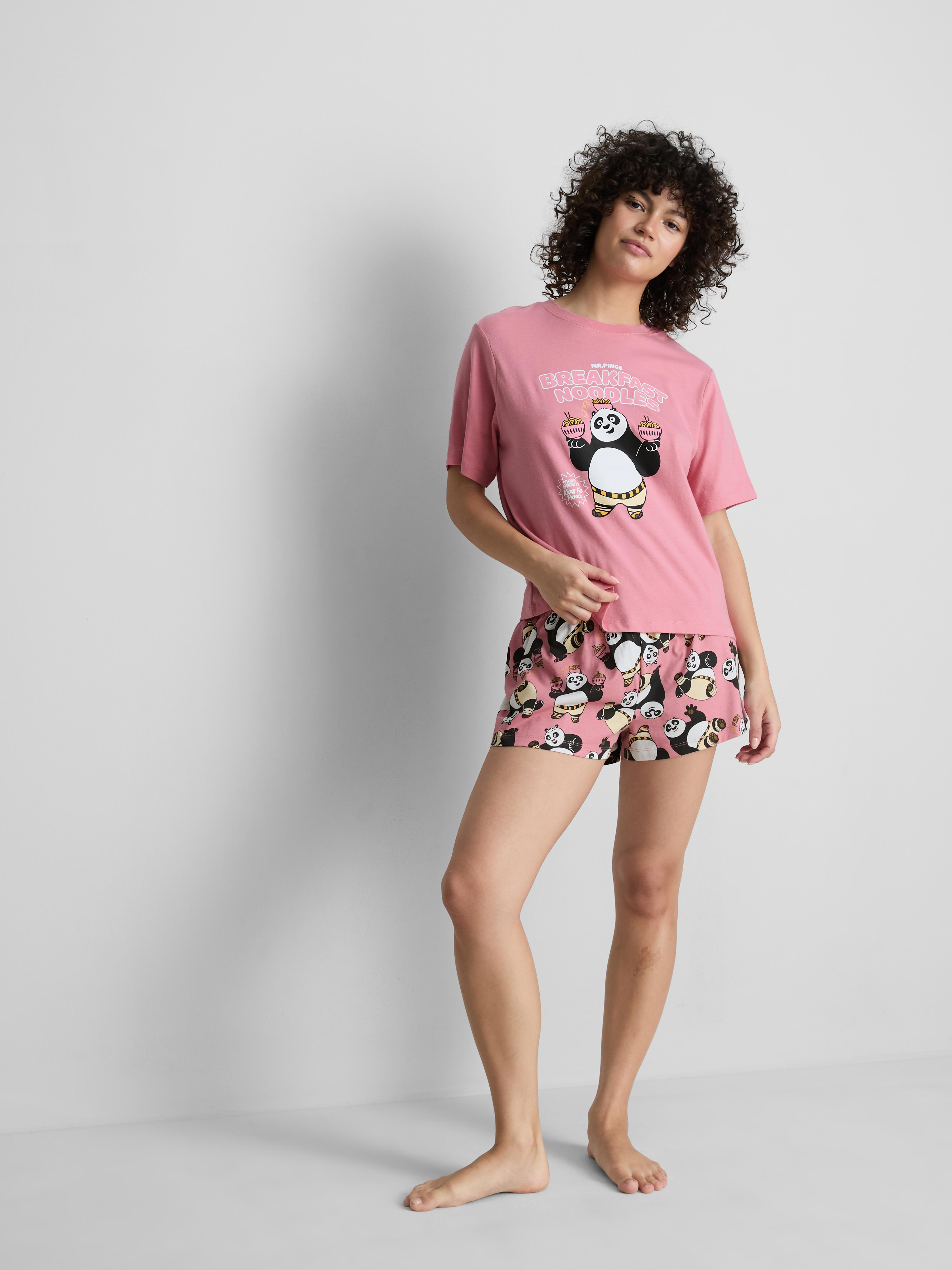 Kung Fu Panda Character Shorty Pajamas
