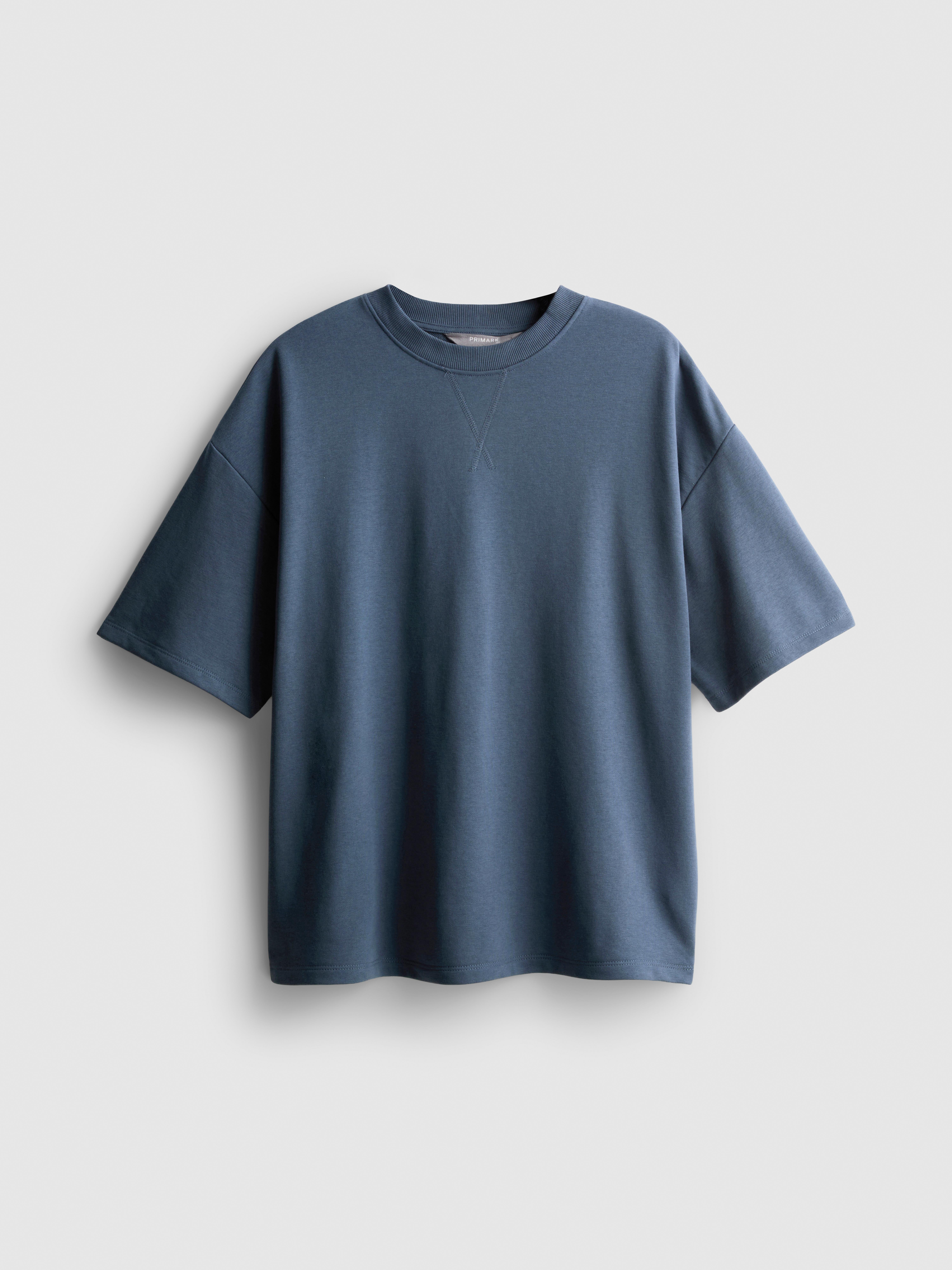 Cotton Rich Relaxed T-Shirt Dark Blue