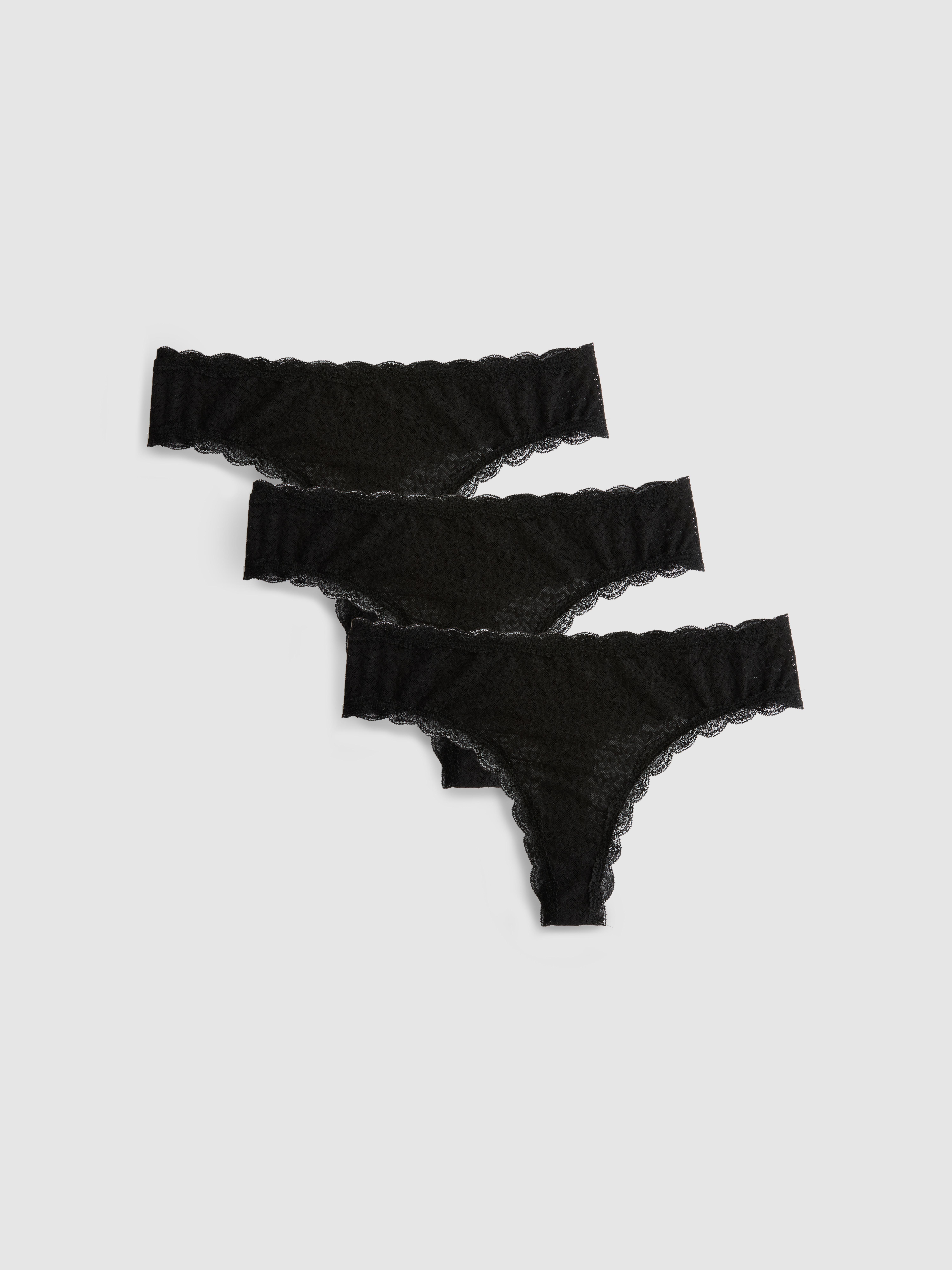 Lot de 3 strings en dentelle