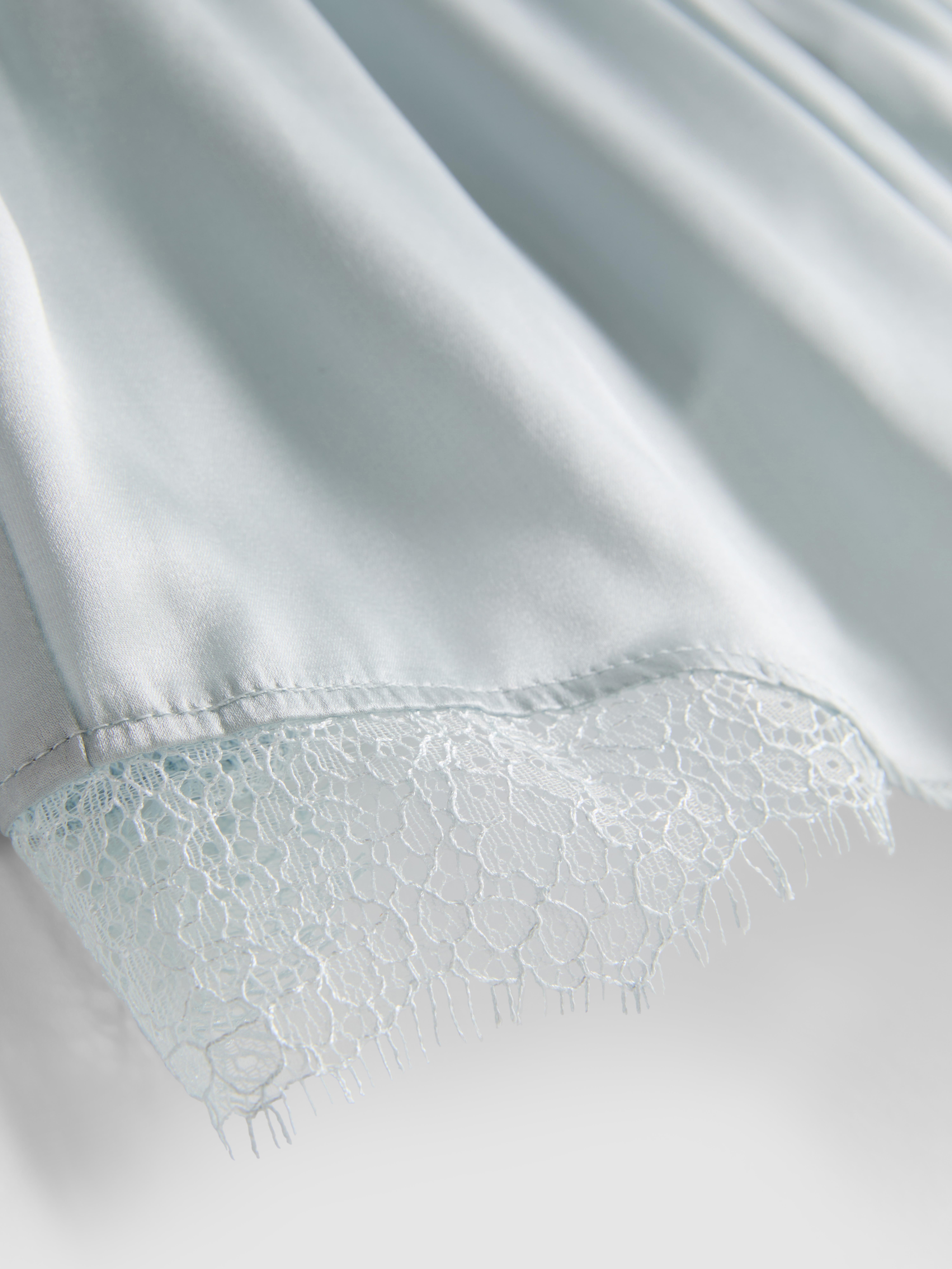The Edit Silk Blend Pajama Shorts