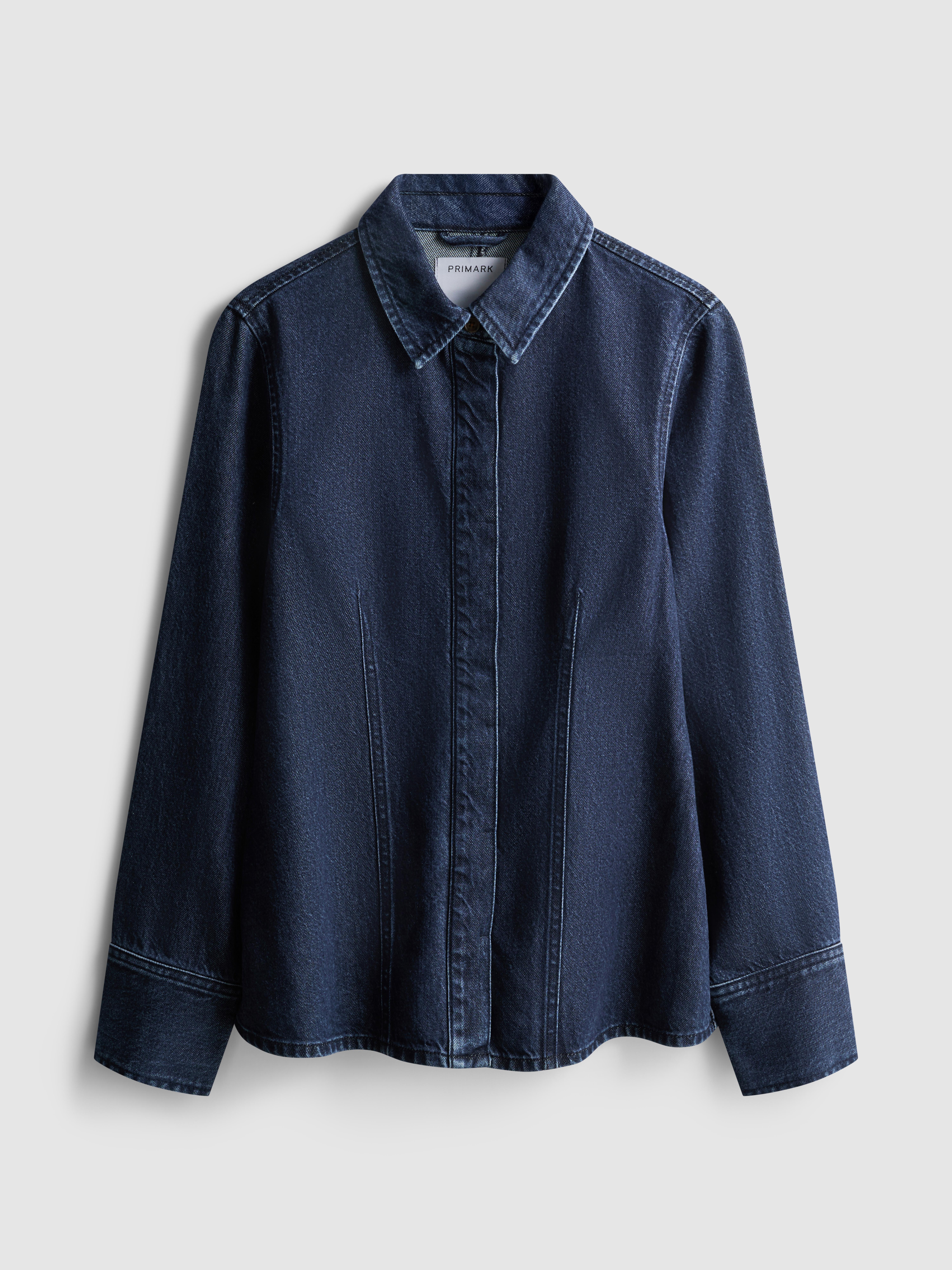 Camisa ganga justa mistura algodão