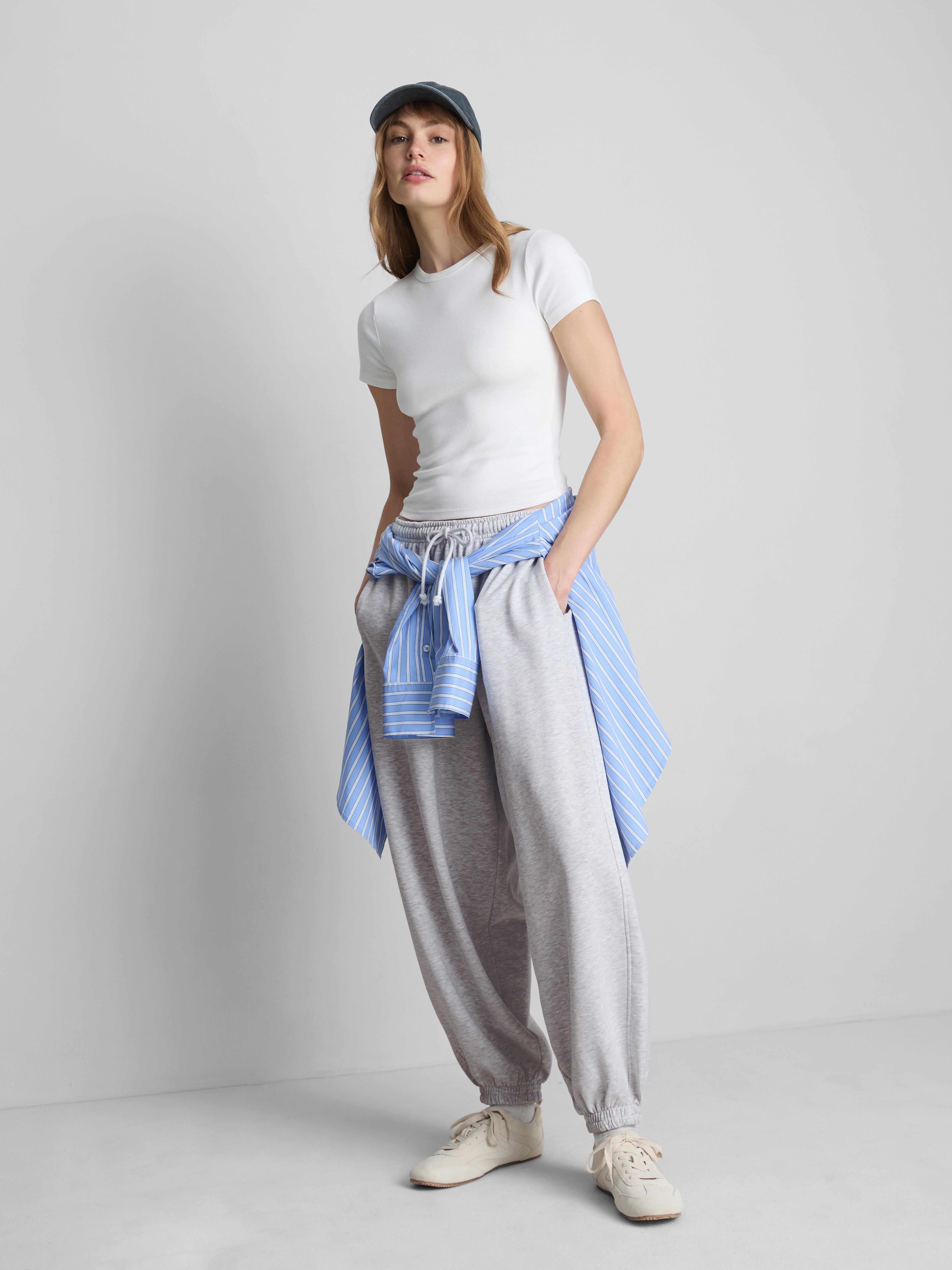 Bas de jogging sarouel en coton majoritaire