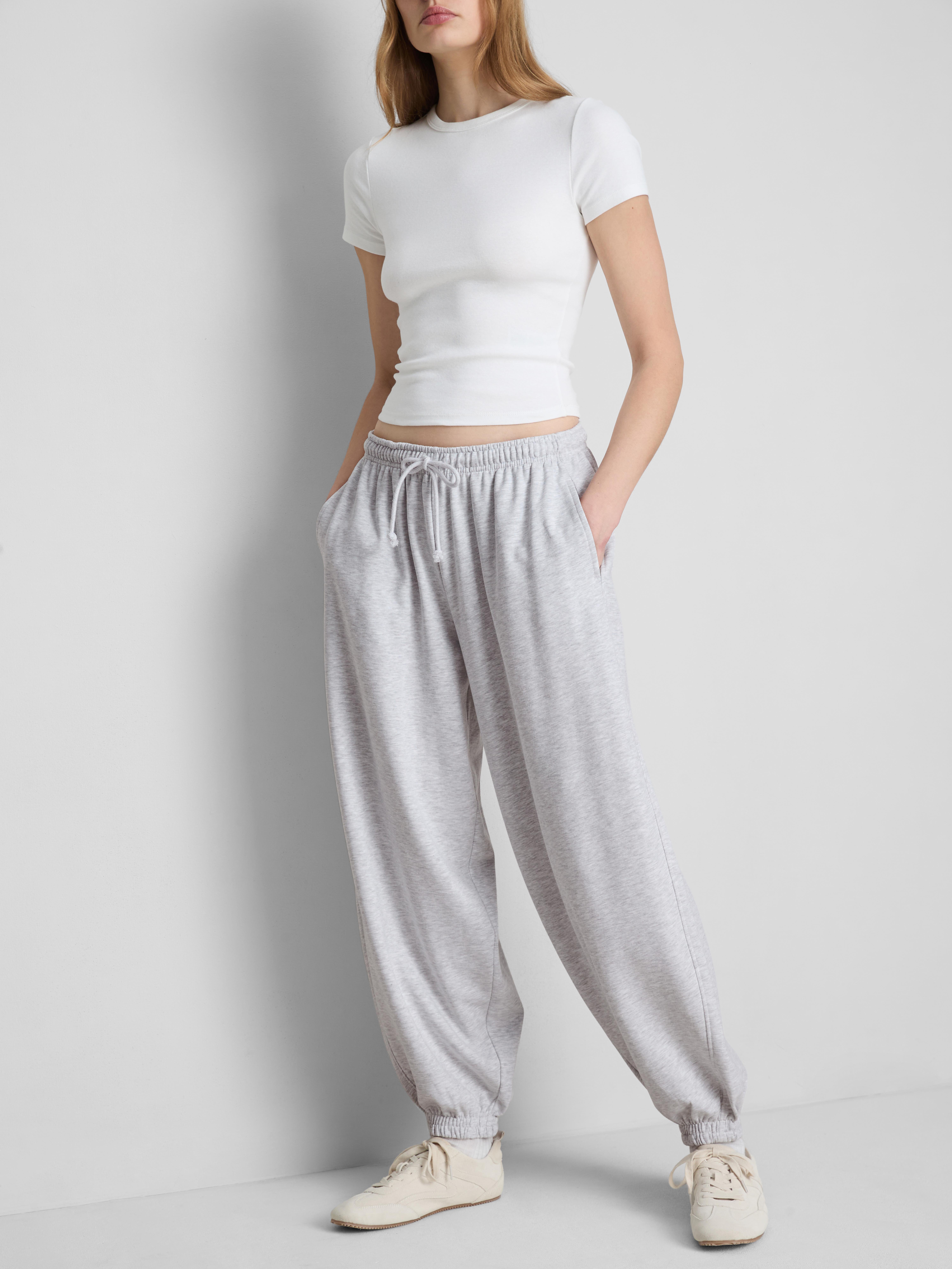 Bas de jogging sarouel en coton majoritaire