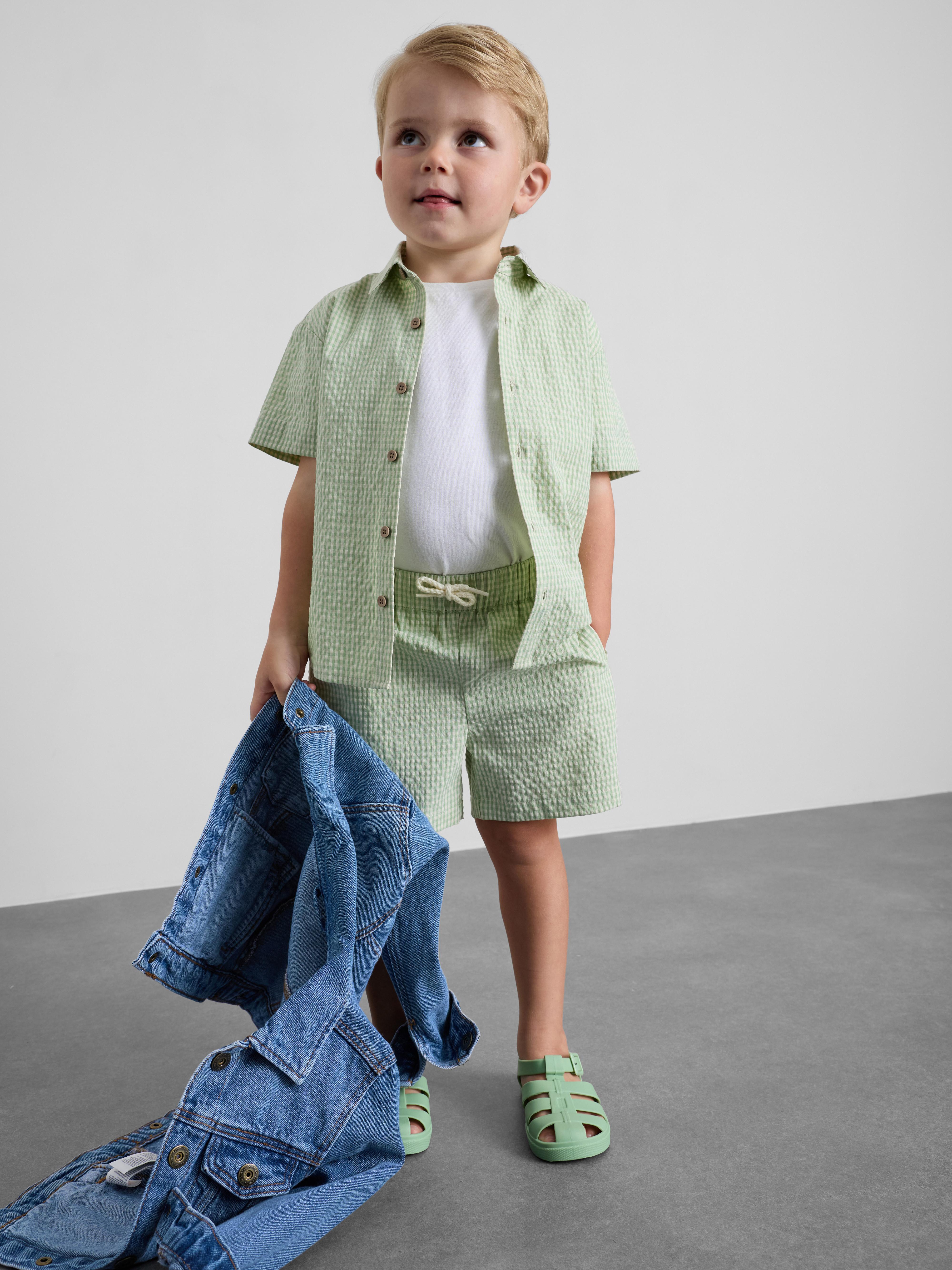 1.5-12yrs | Stacey Solomon Gingham Check Shirt and Shorts Set