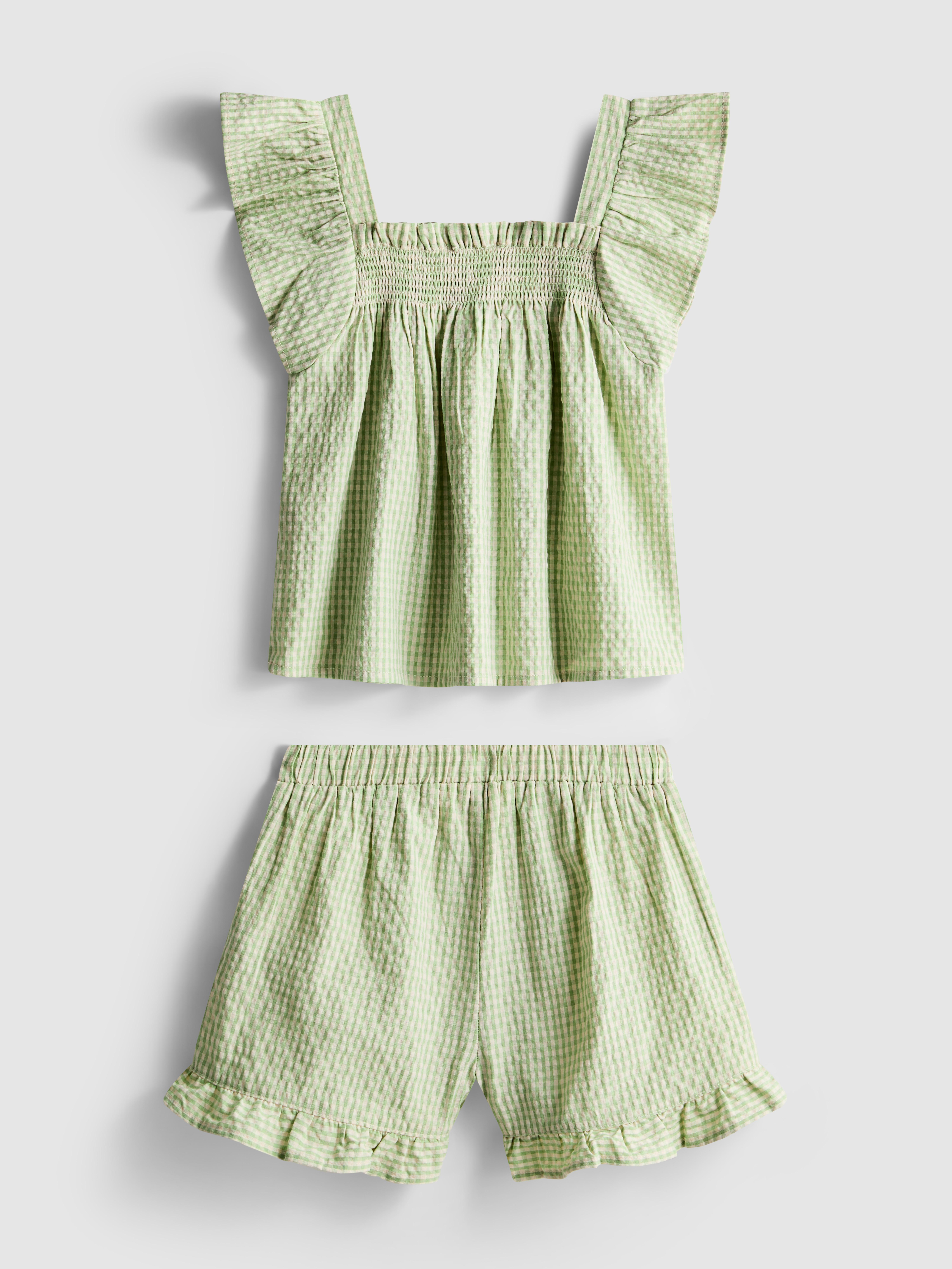 1.5-12yrs | Stacey Solomon Gingham Blouse and Shorts Set