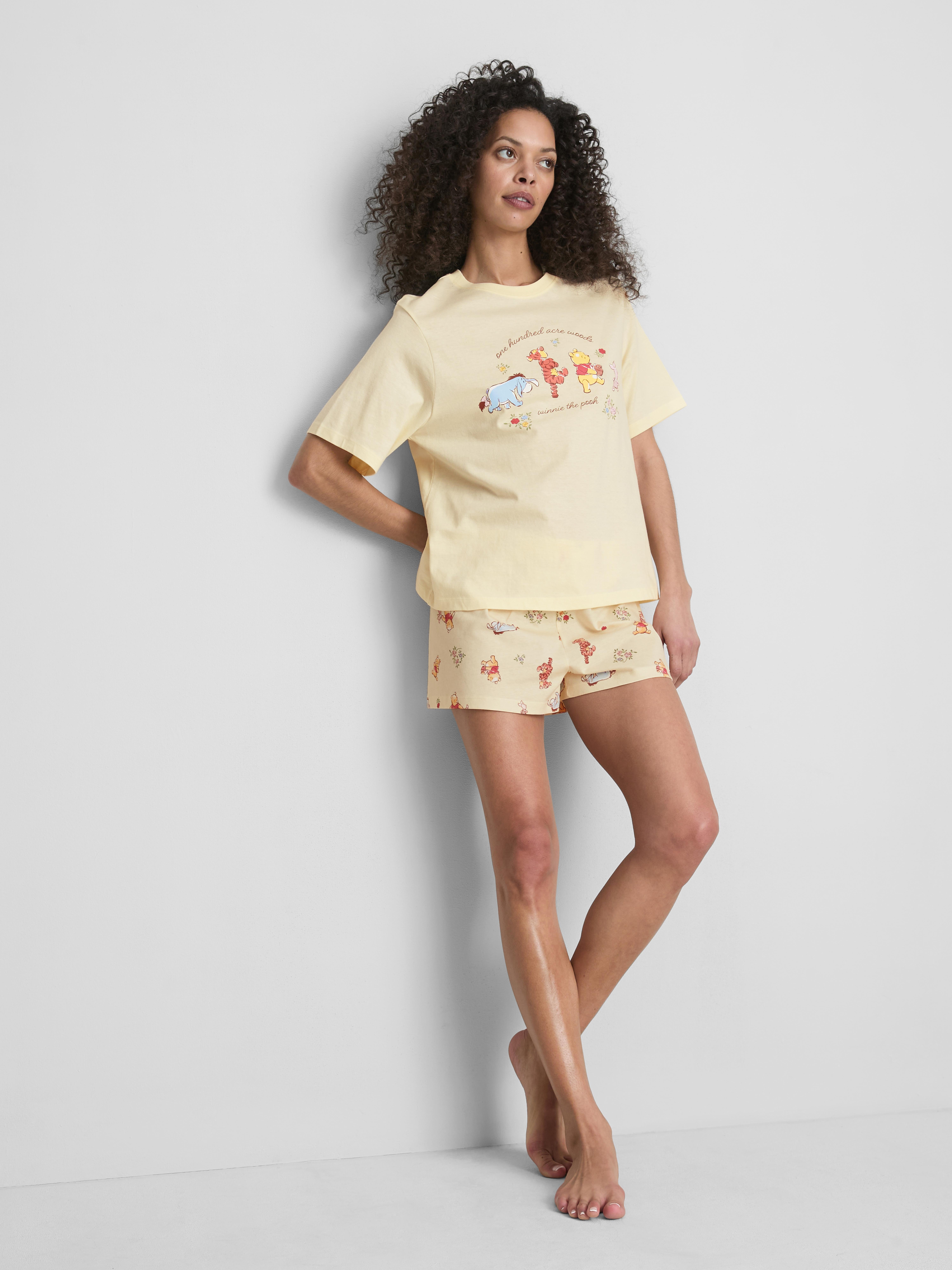 Disney’s Winnie the Pooh Cotton Printed Shorty Pyjamas