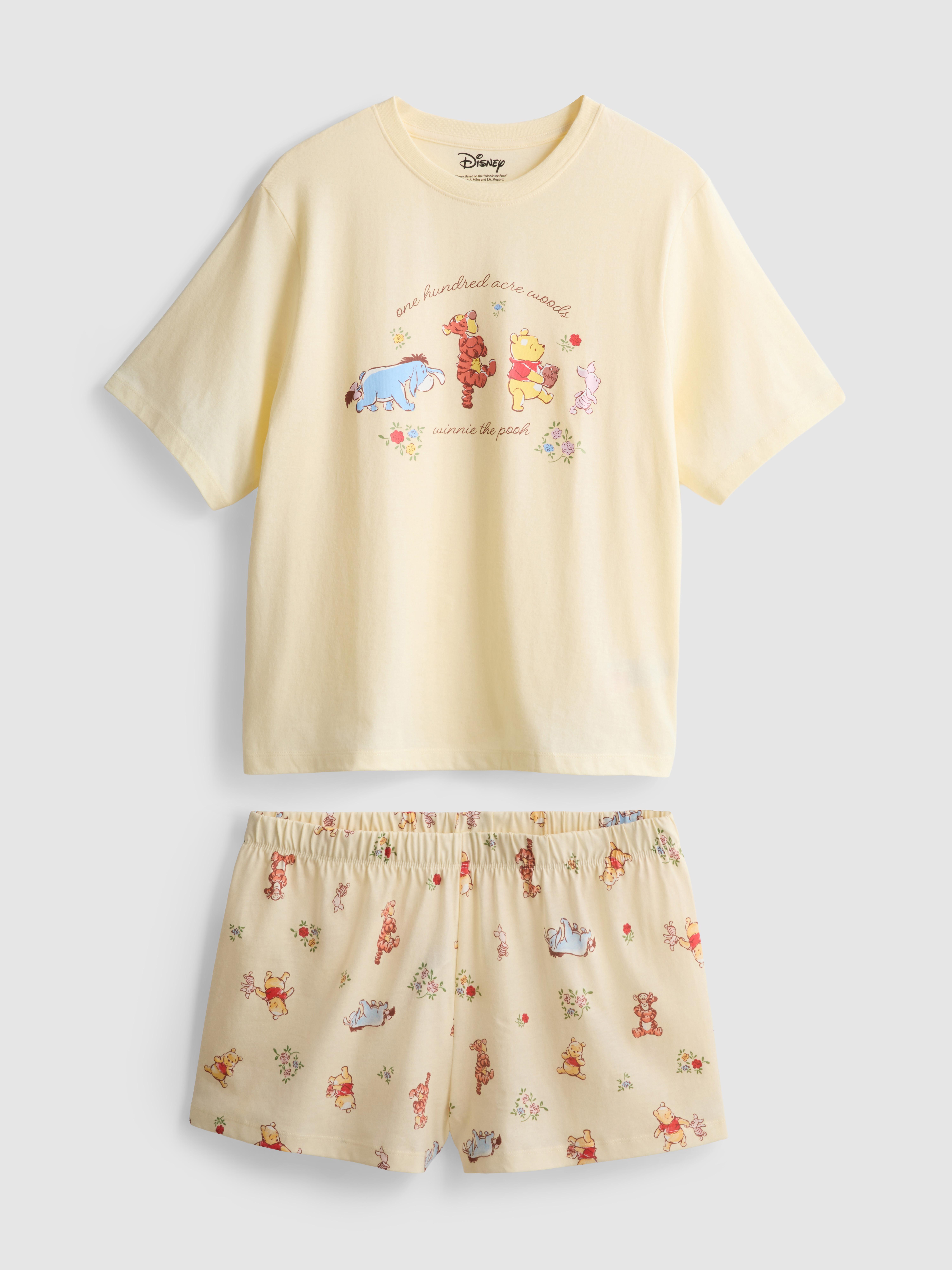 Disney’s Winnie the Pooh Cotton Printed Shorty Pyjamas