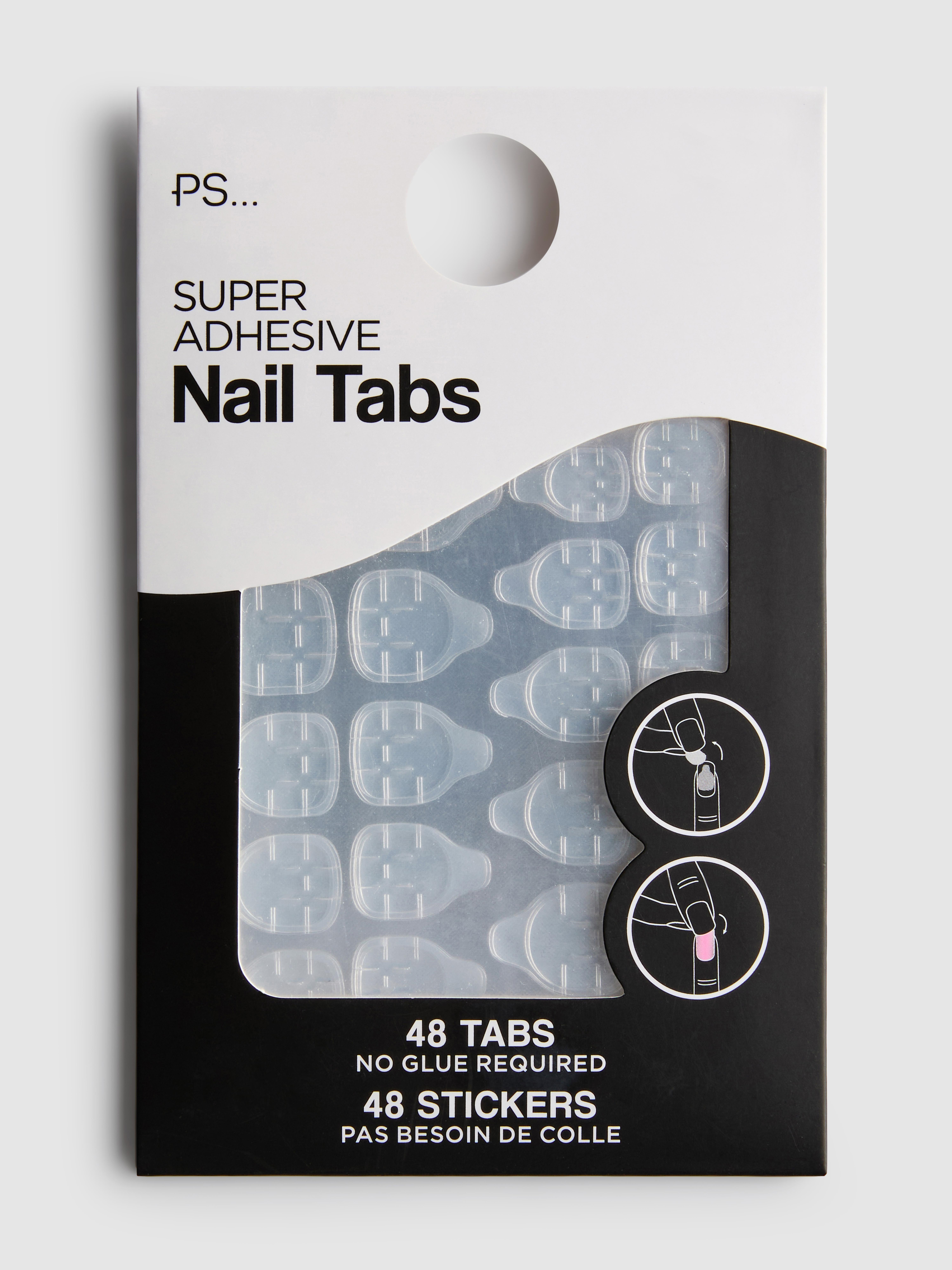 Languettes adhésives pour faux ongles PS...