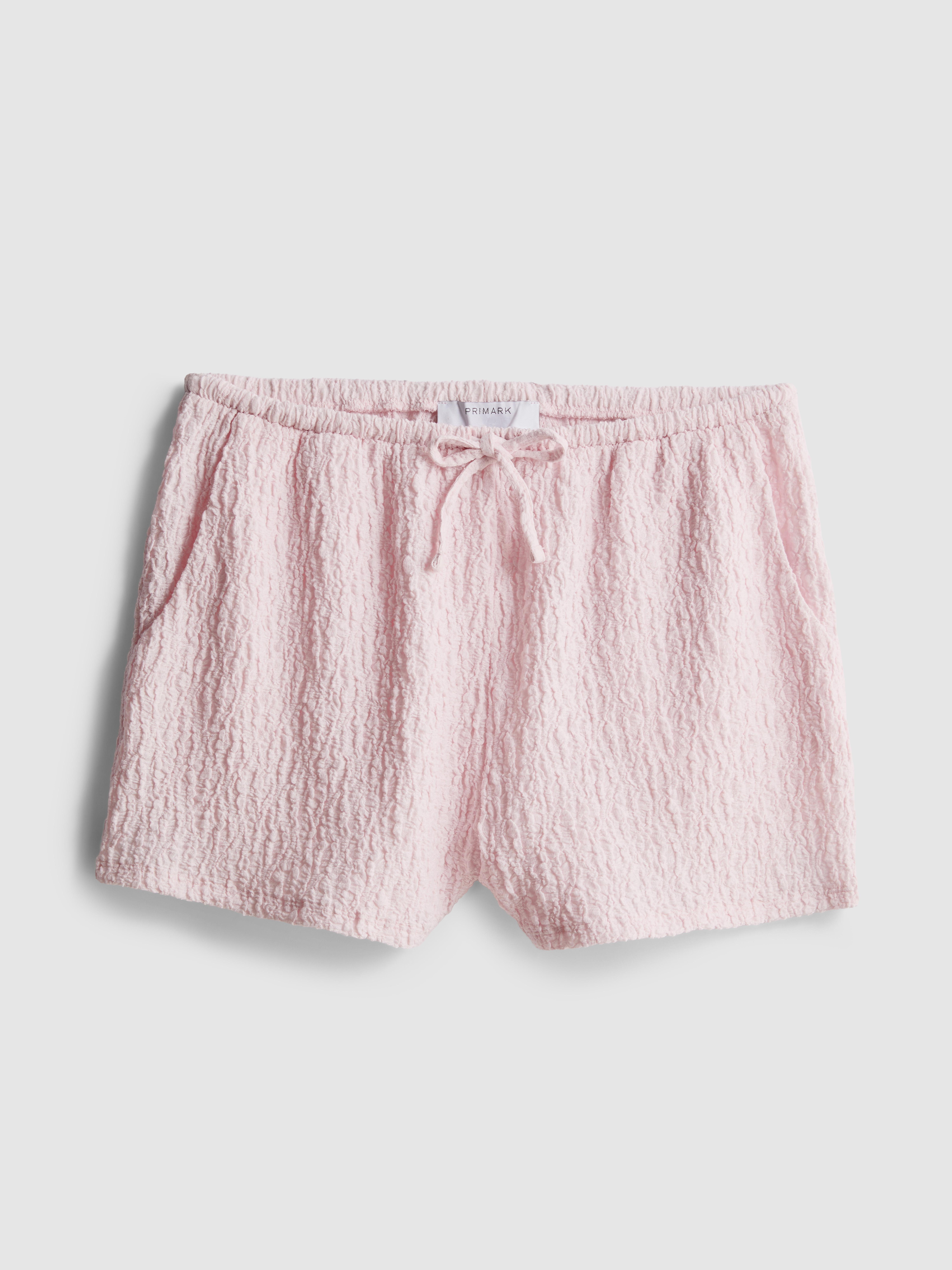 Drawstring Crinkle Shorts