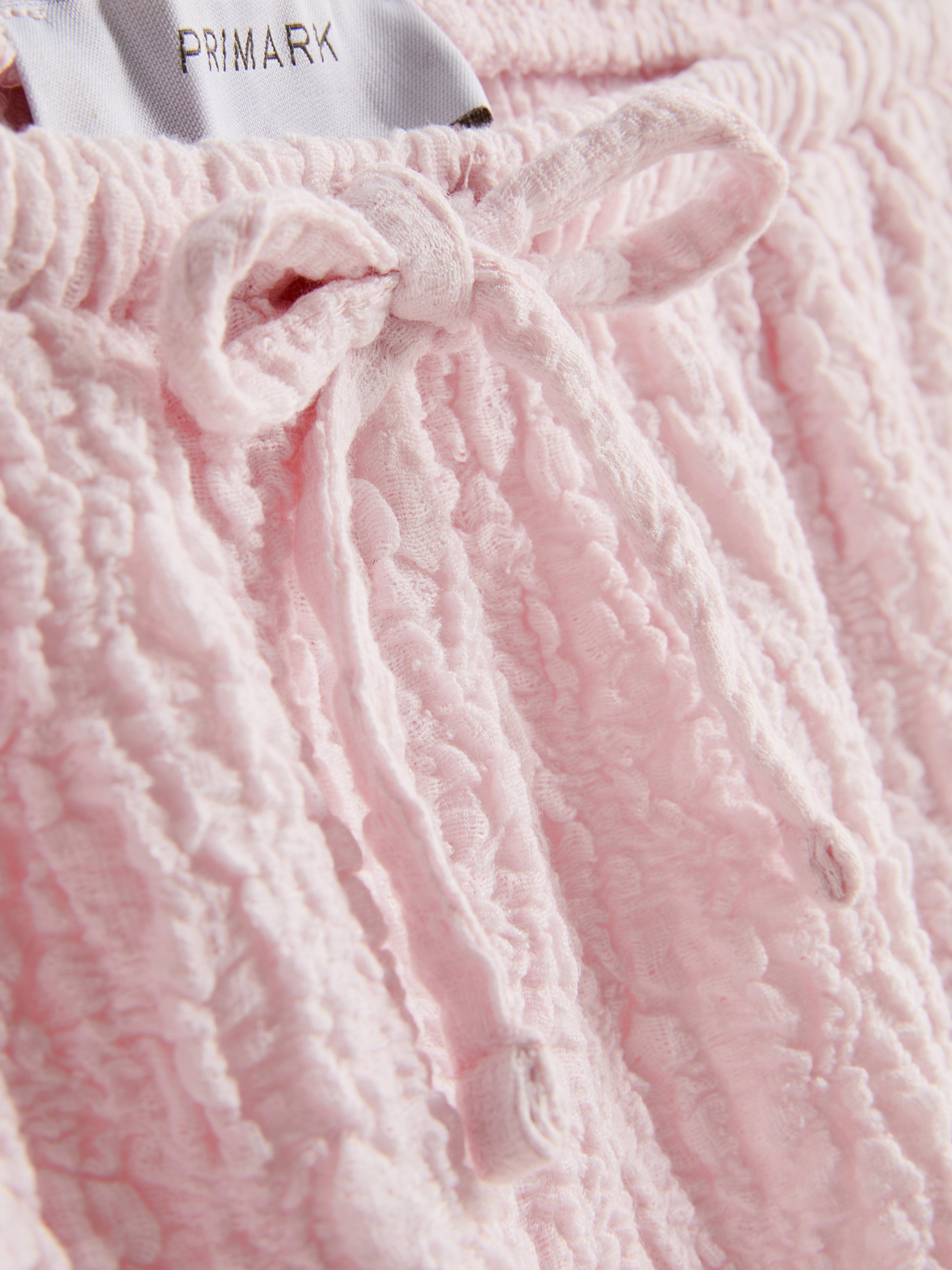 Drawstring Crinkle Shorts