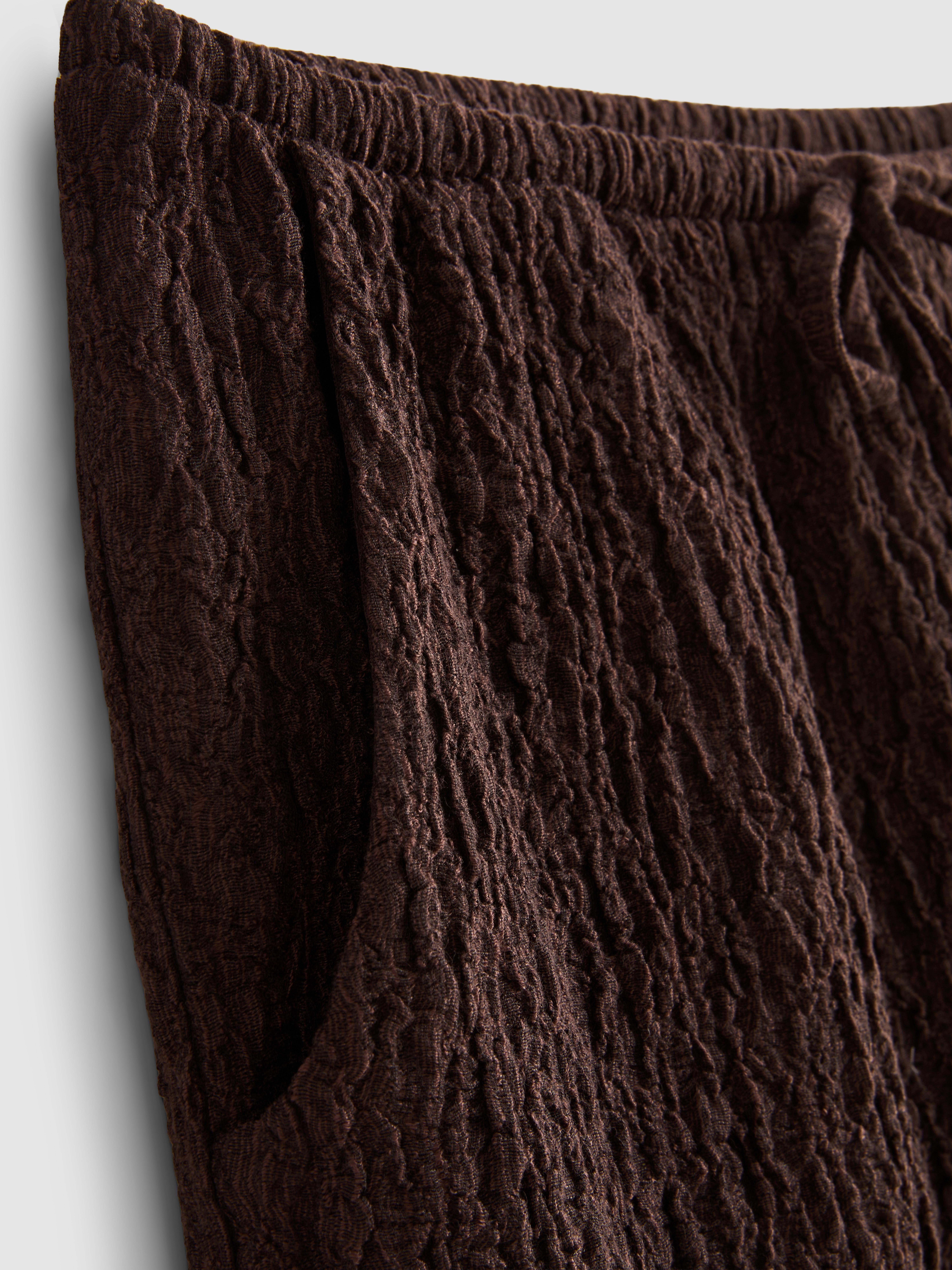 Drawstring Crinkle Shorts