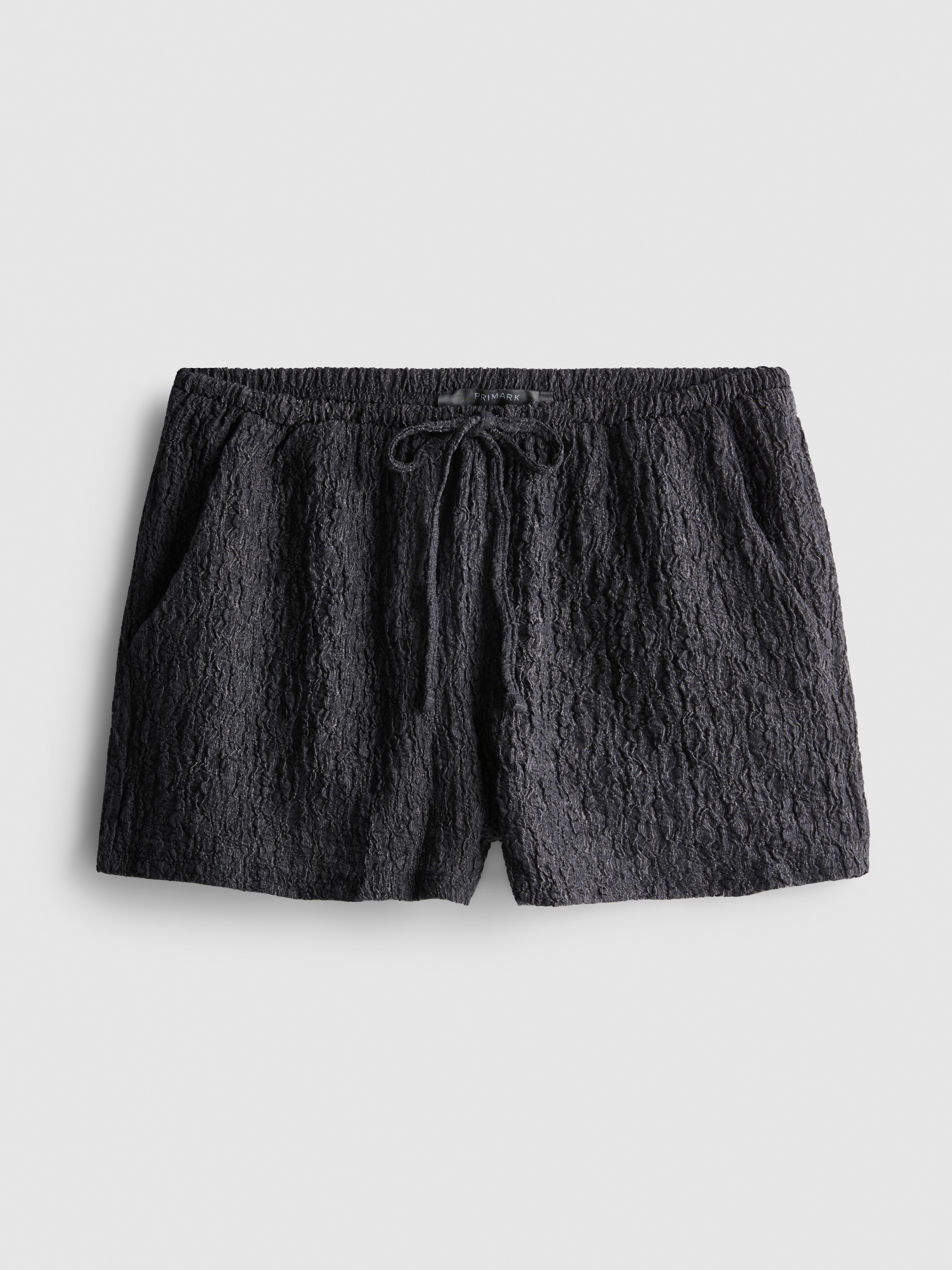 Pantaloncini increspati con elastico