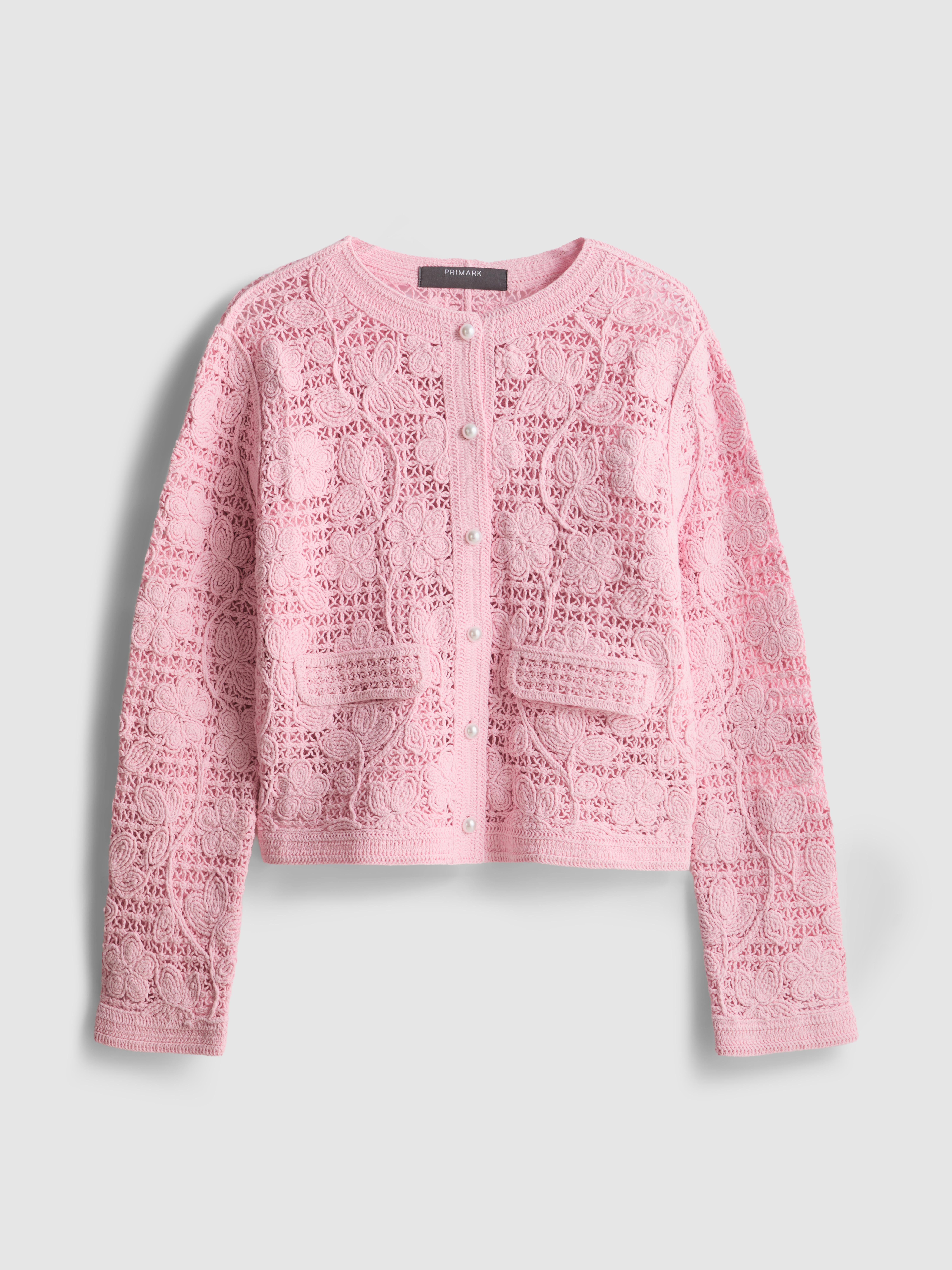 Cardigan Donna GOLLEHAUG Rosa – Maglia In Viscosa, Maniche Lunghe, Nuovo Con Etichette