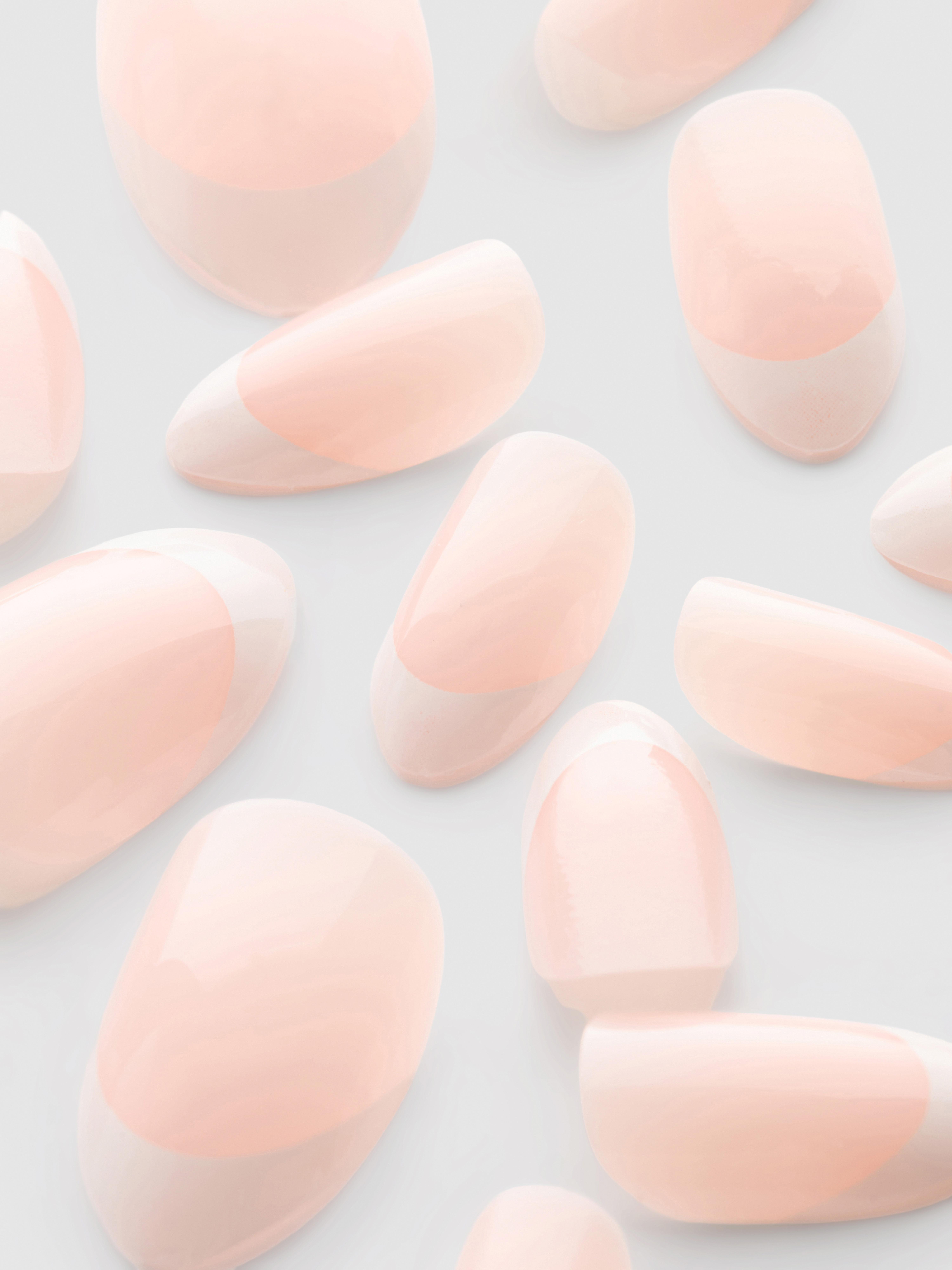PS... Amandelvormige kunstnagels met French tip