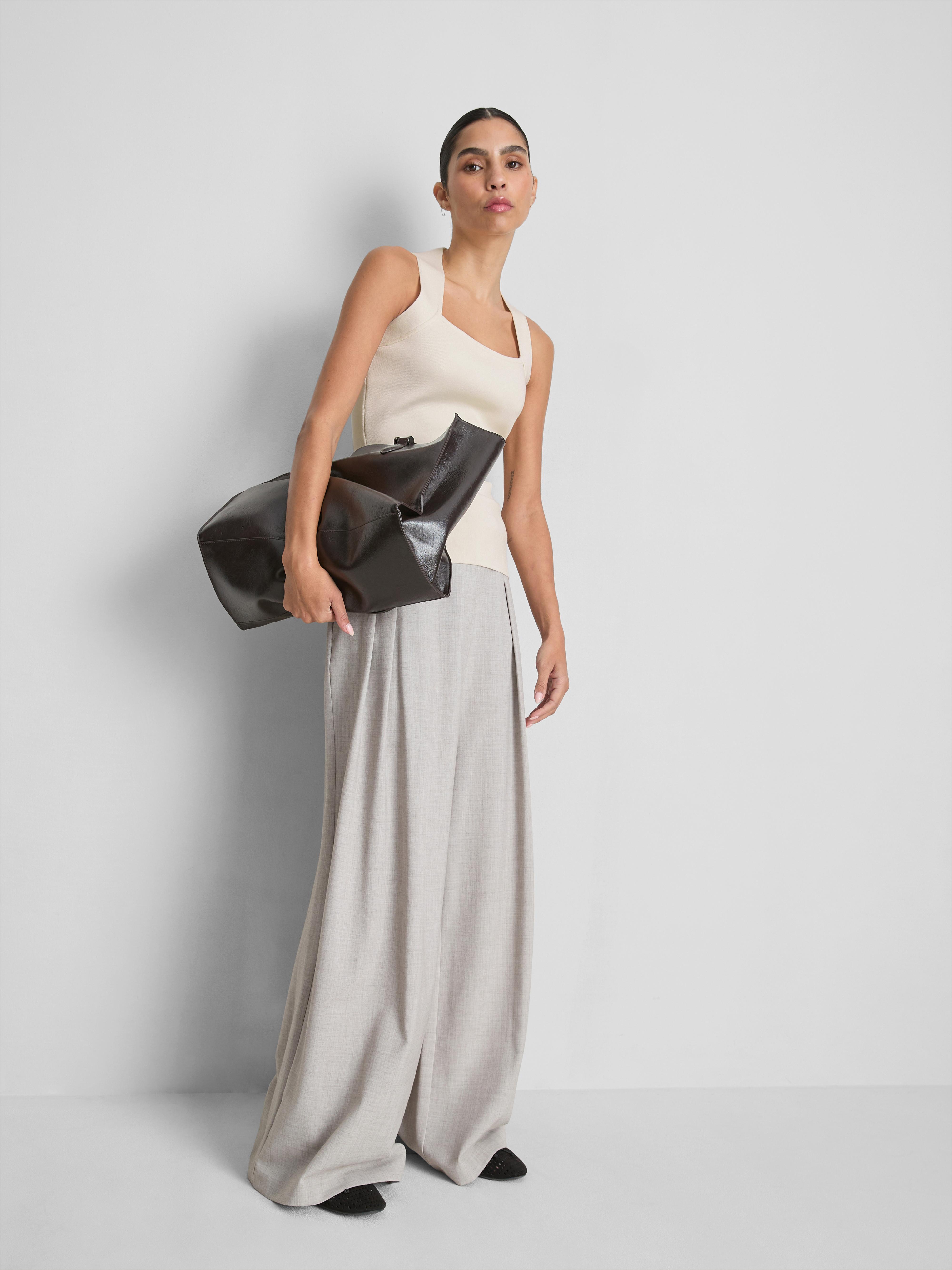 Sculpted Square Neck Tank Top