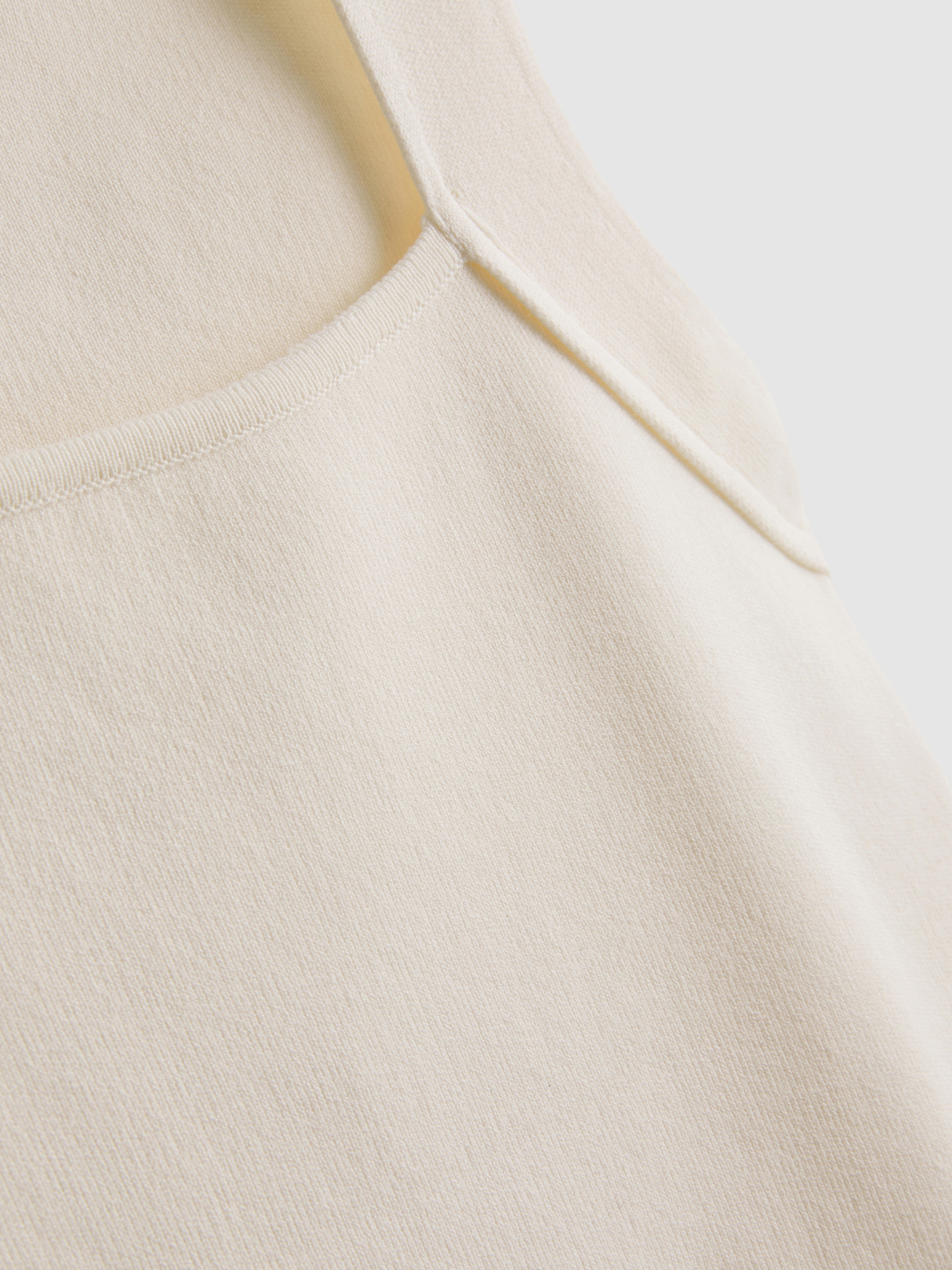 Sculpted Square-Neck Tank Top