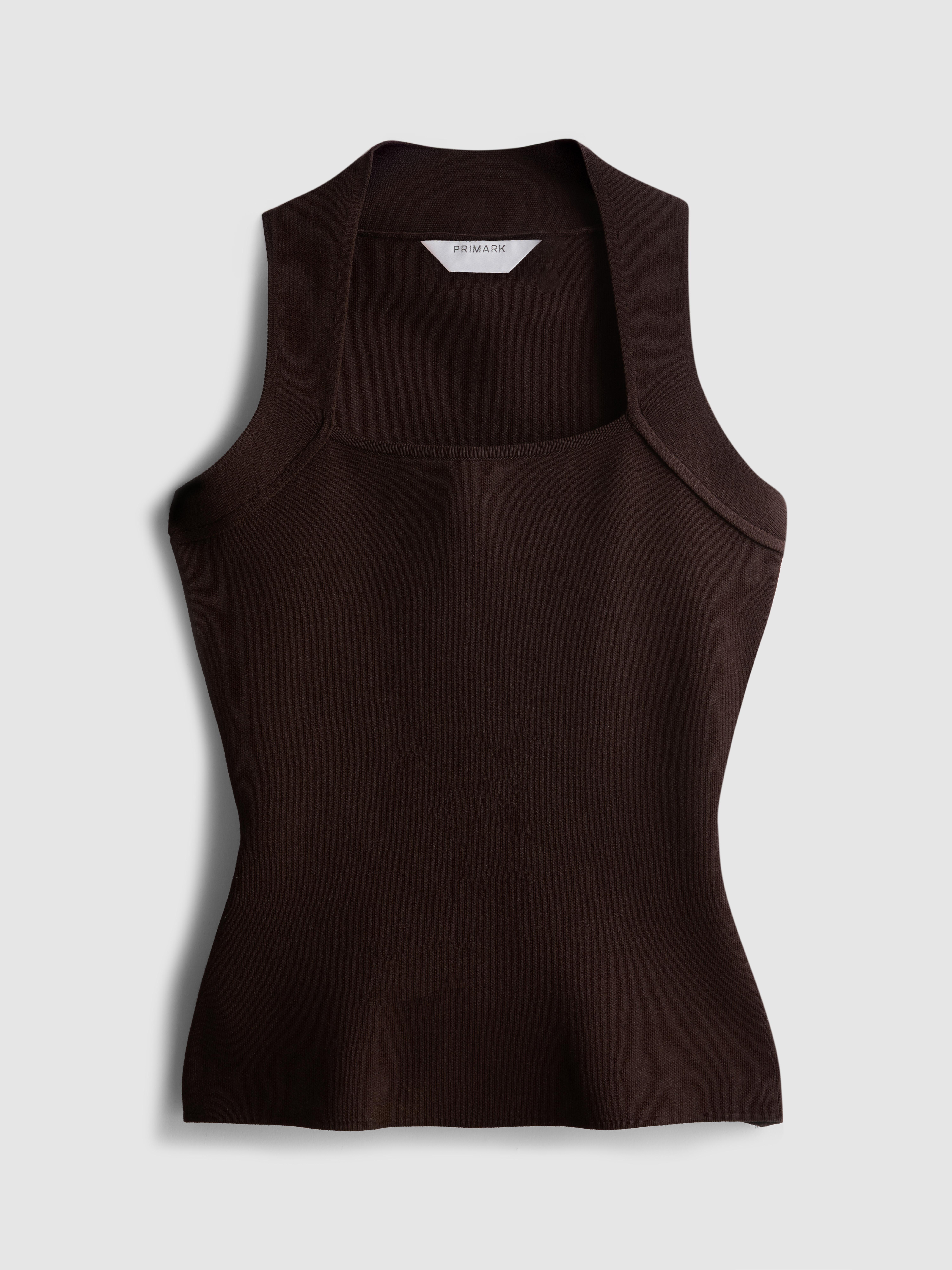 Tanktop met vierkante hals