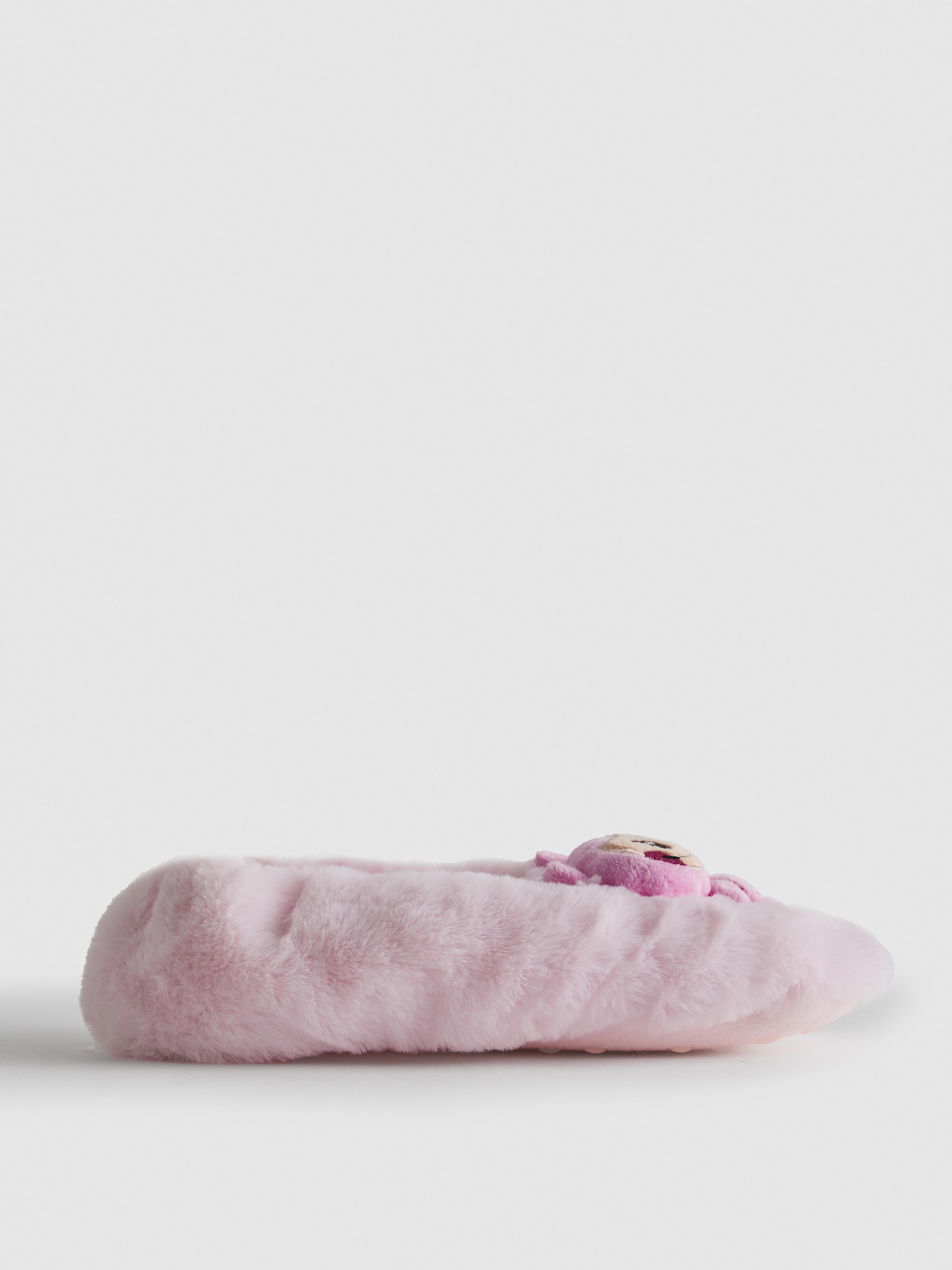 1pk Faux Fur Monster Slipper Socks