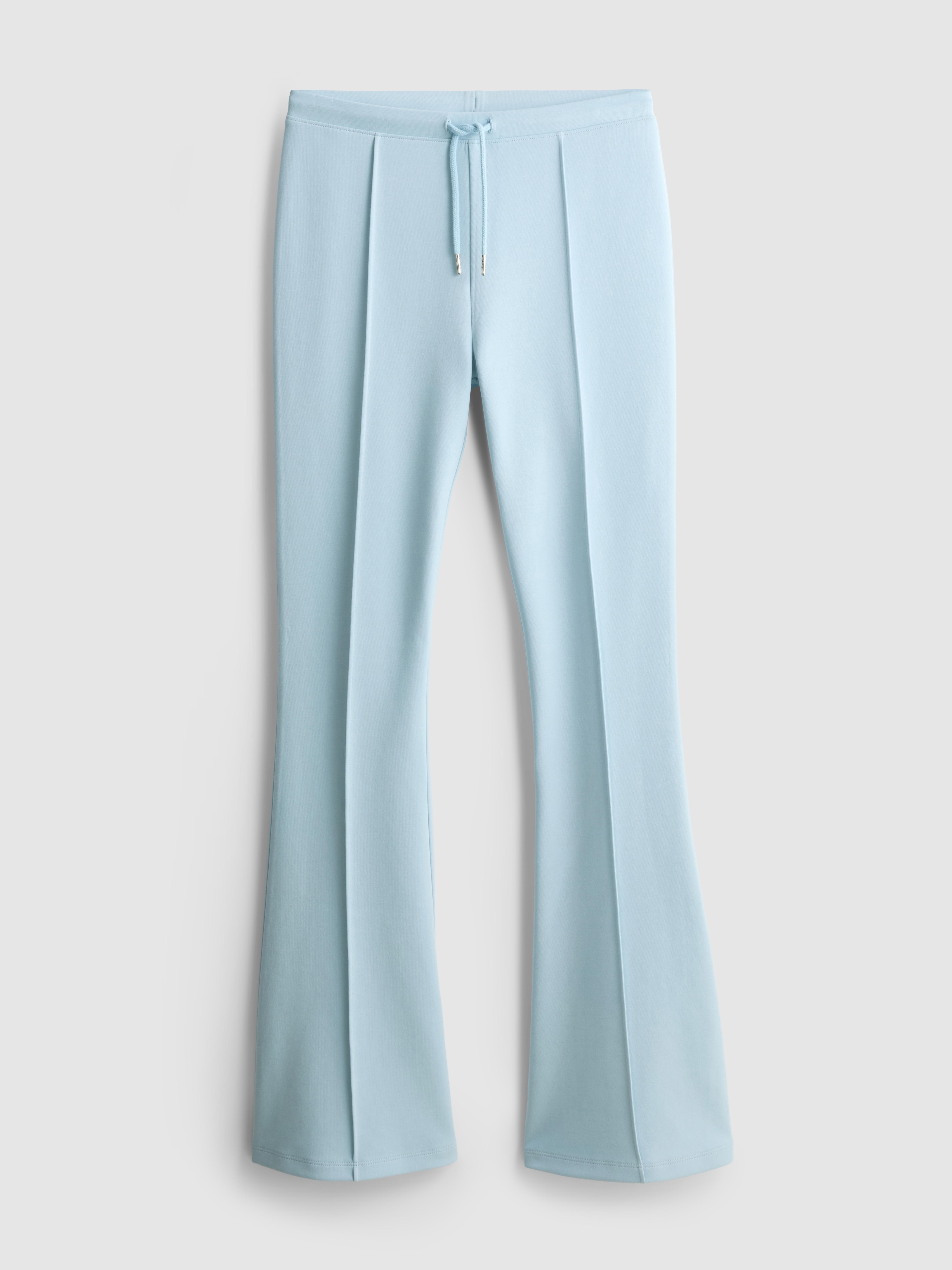 Cotton Rich Pintuck Flared Leg Joggers