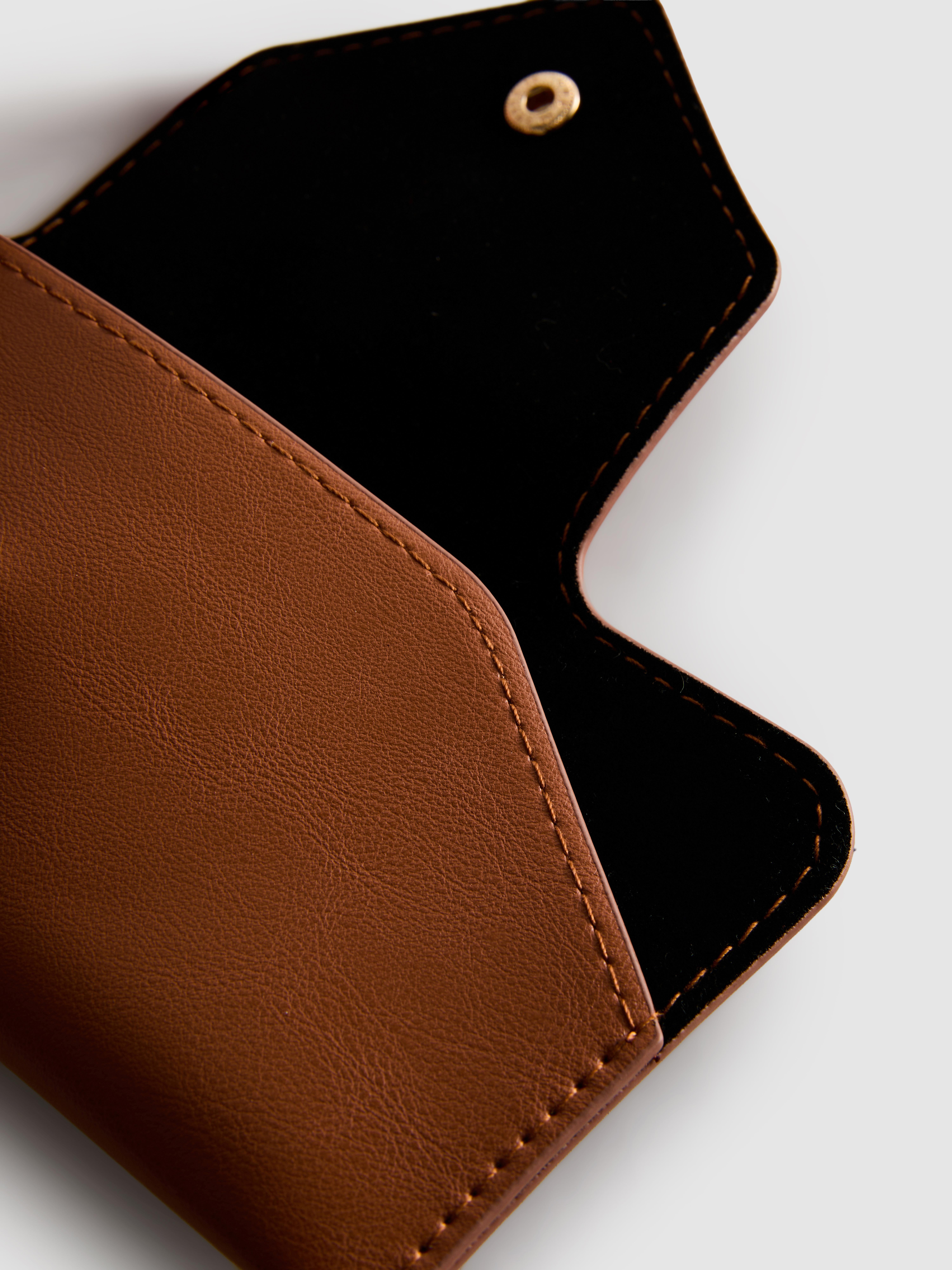 Faux Leather Sunglasses Case