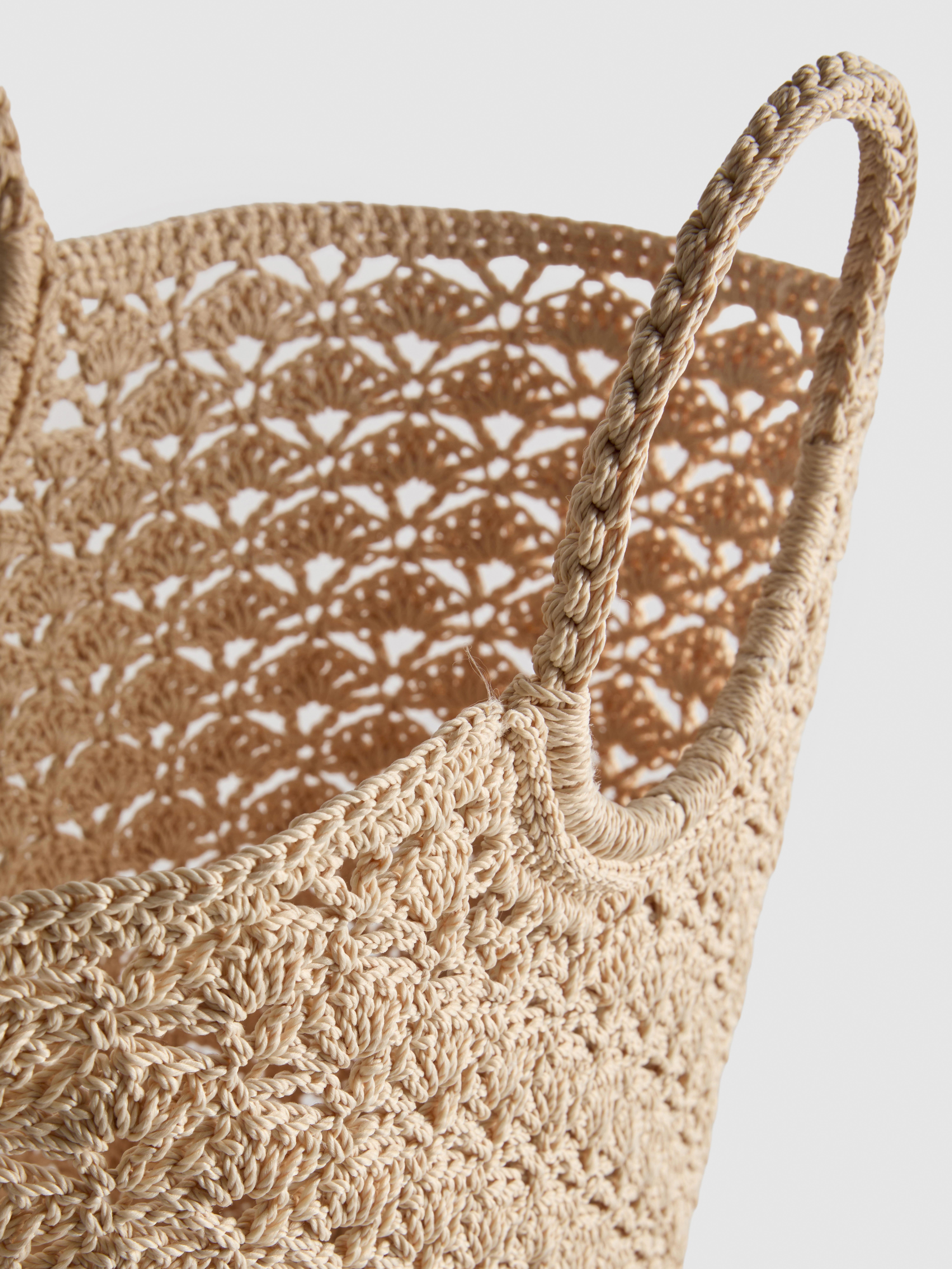„Paula Echevarría“ Häkel-Bucket-Tasche