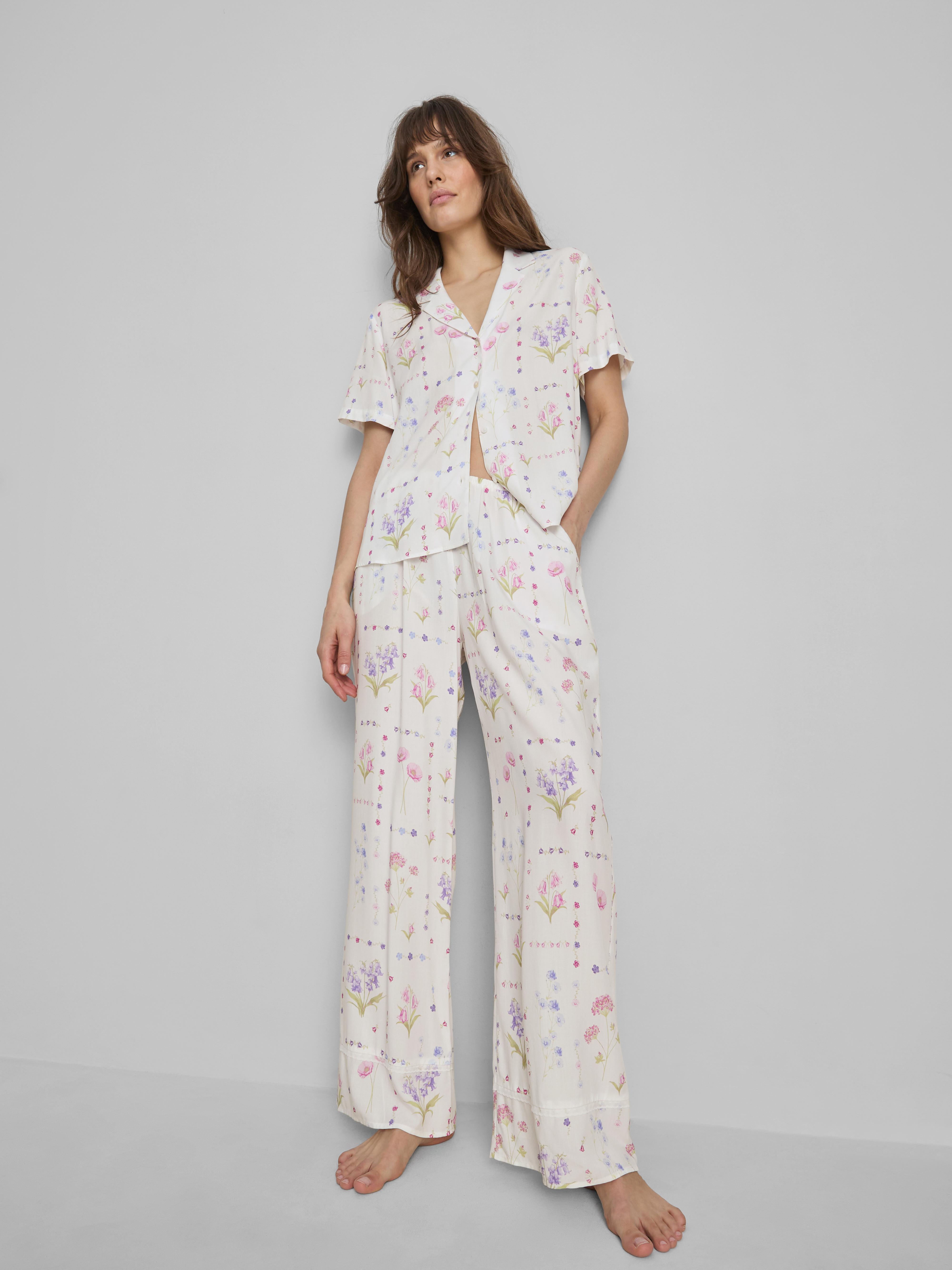 Floral Wide Leg Pyjama Bottoms