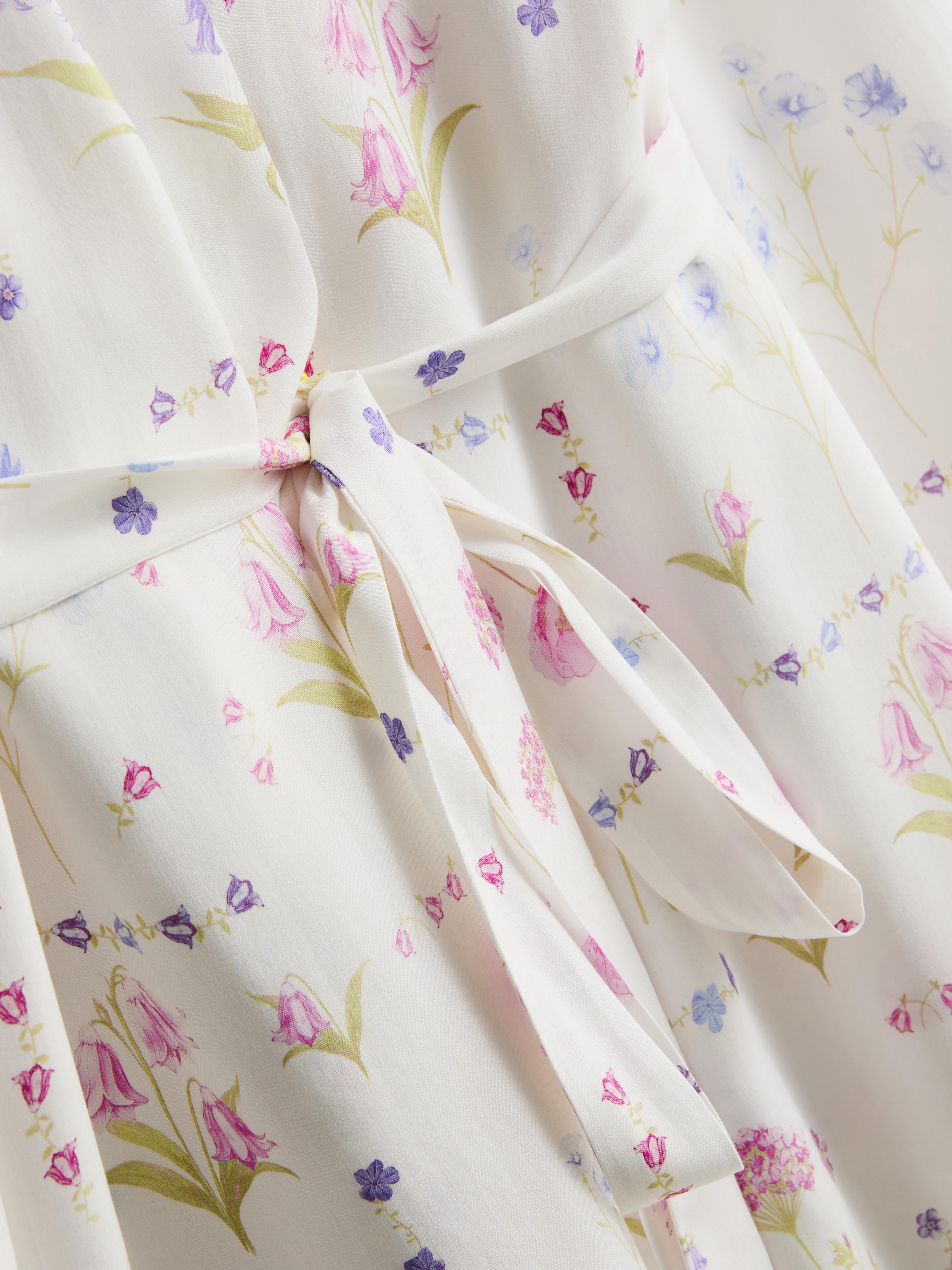Mini-Morgenmantel mit Blumenmuster
