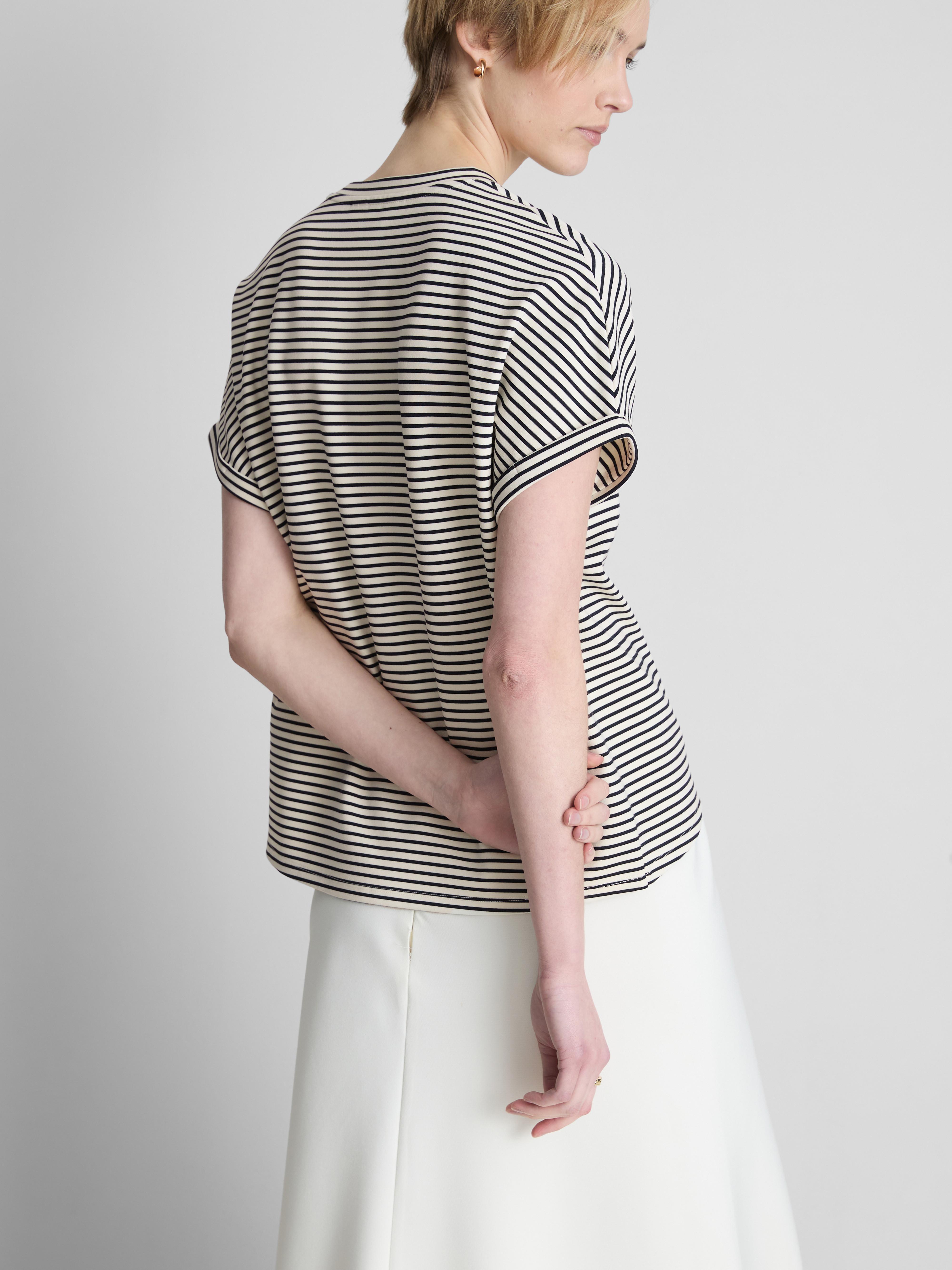 The Edit Striped Crewneck Tee