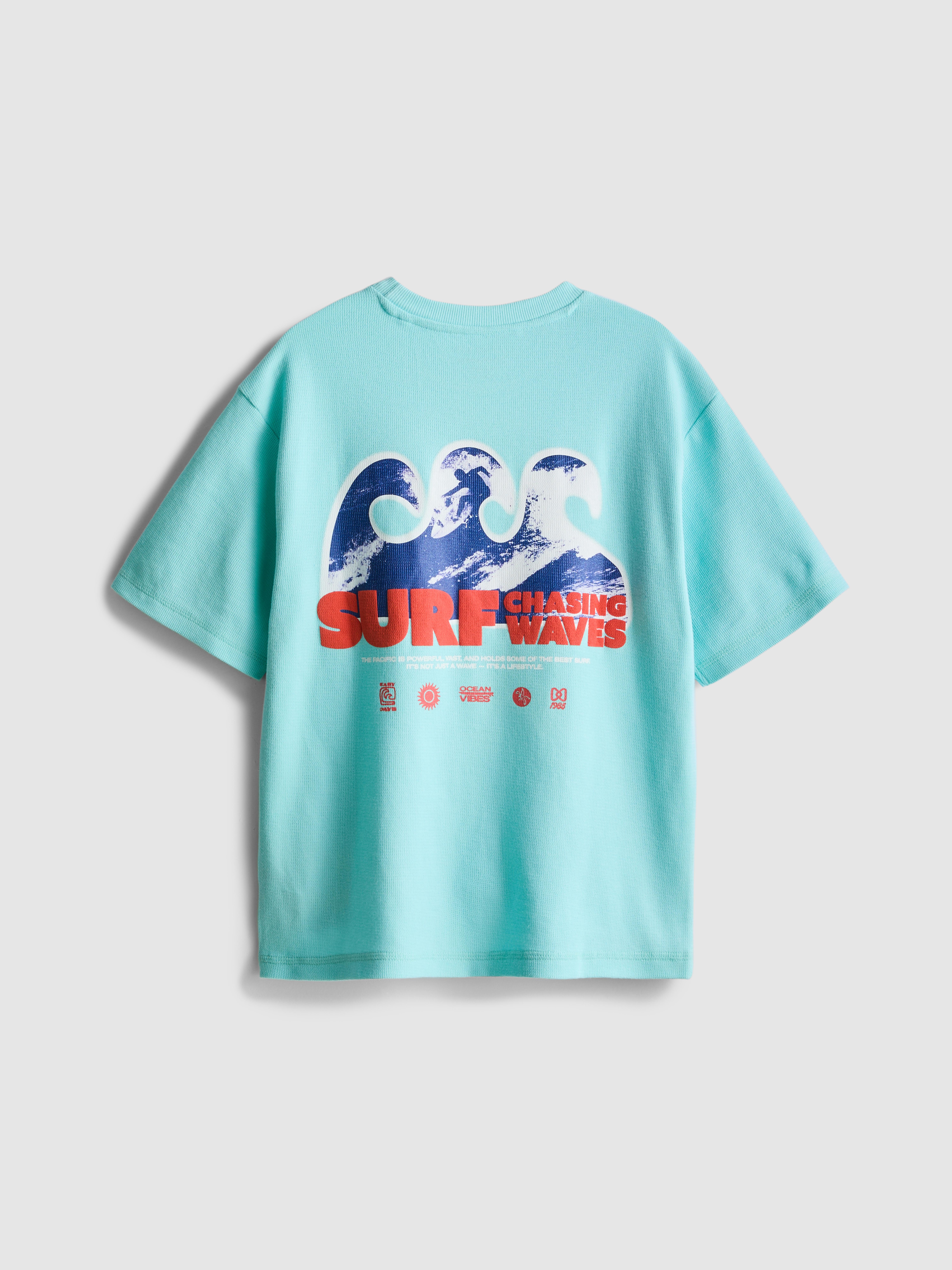 7–15 ans | T-shirt texturé à motif surf
