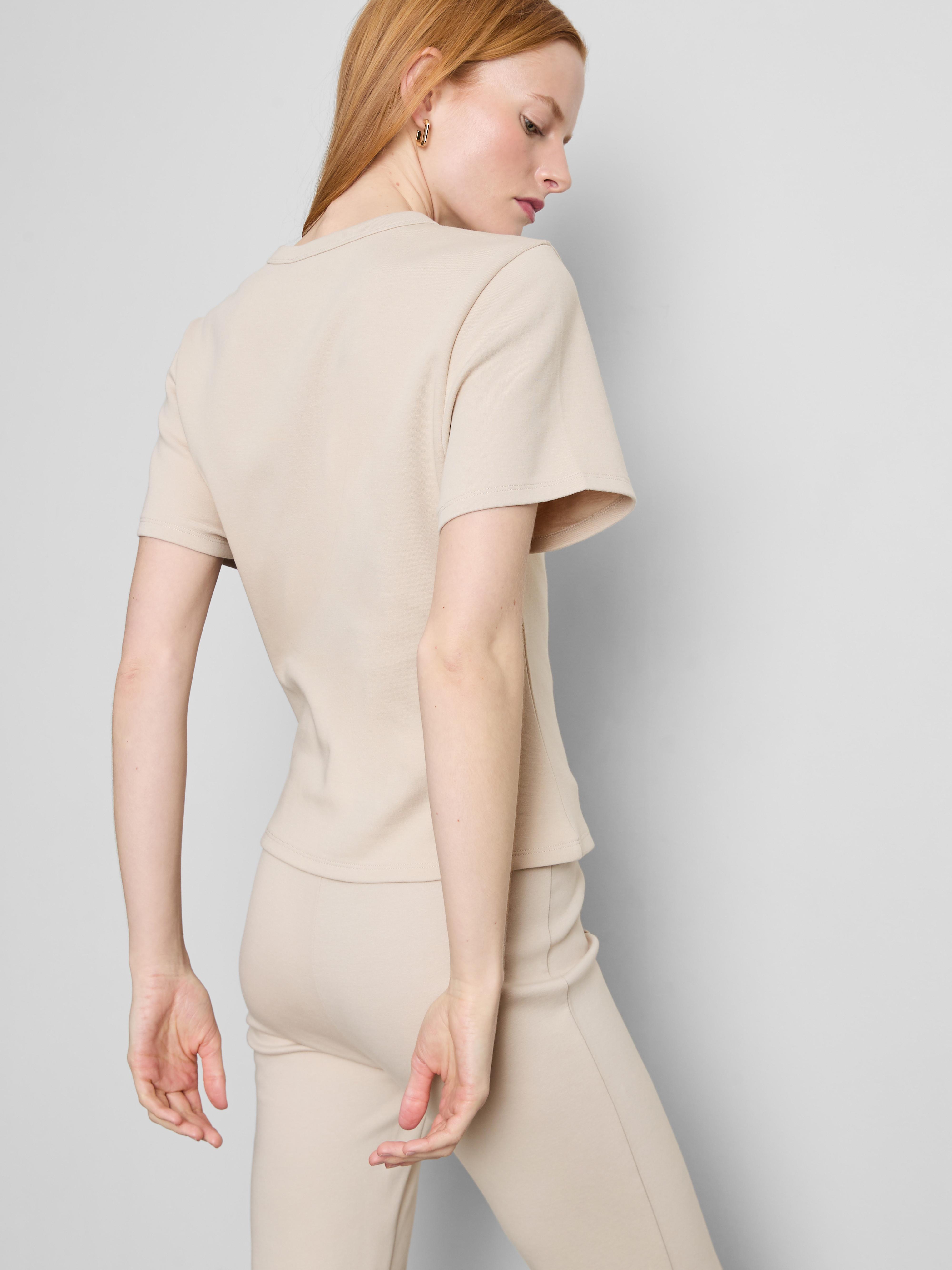 Cotton Rich Seam Detail Boxy Tee
