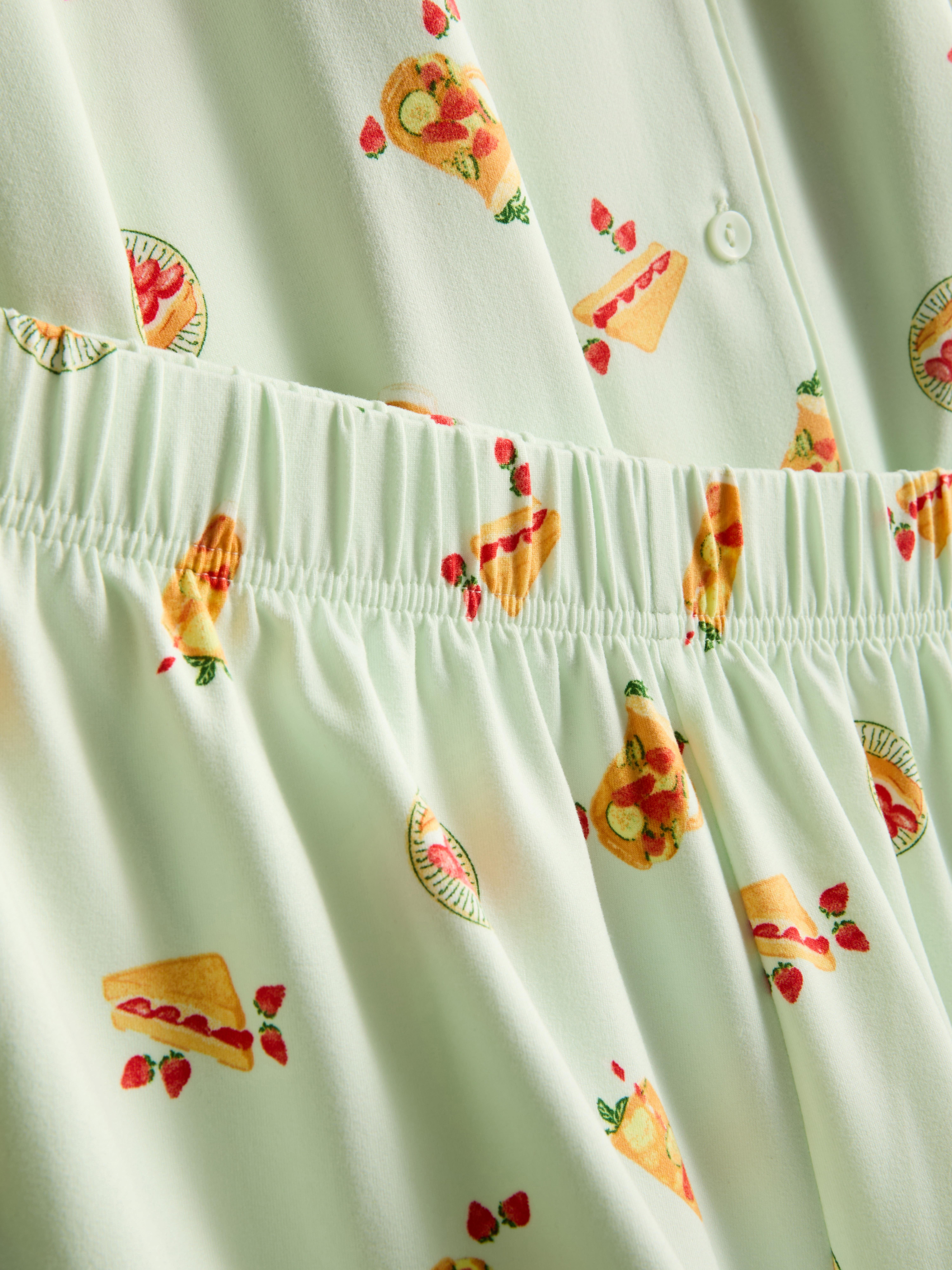 Printed Boyfriend Shorty Pajamas