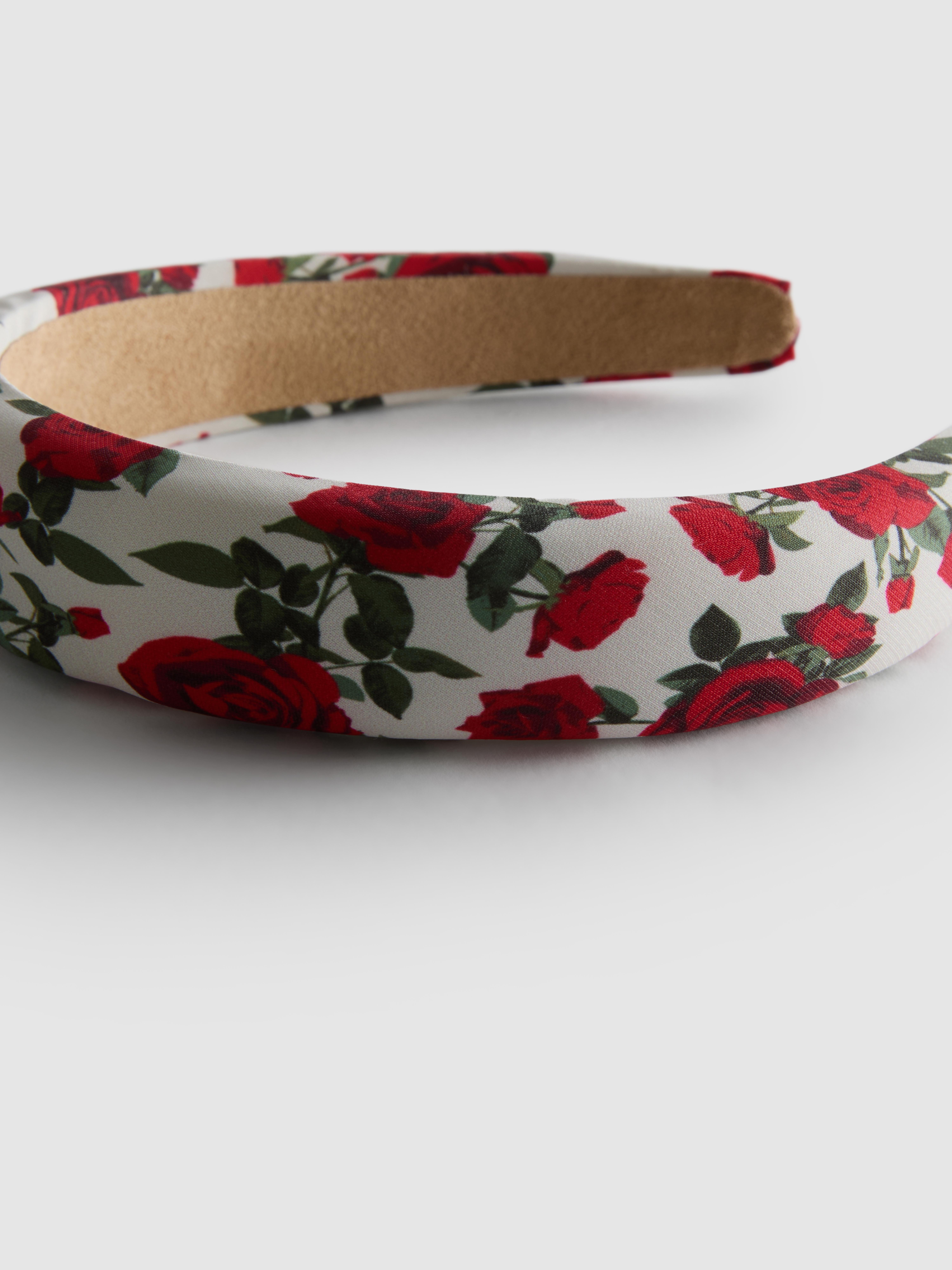 Cerchietto con stampa di rose
