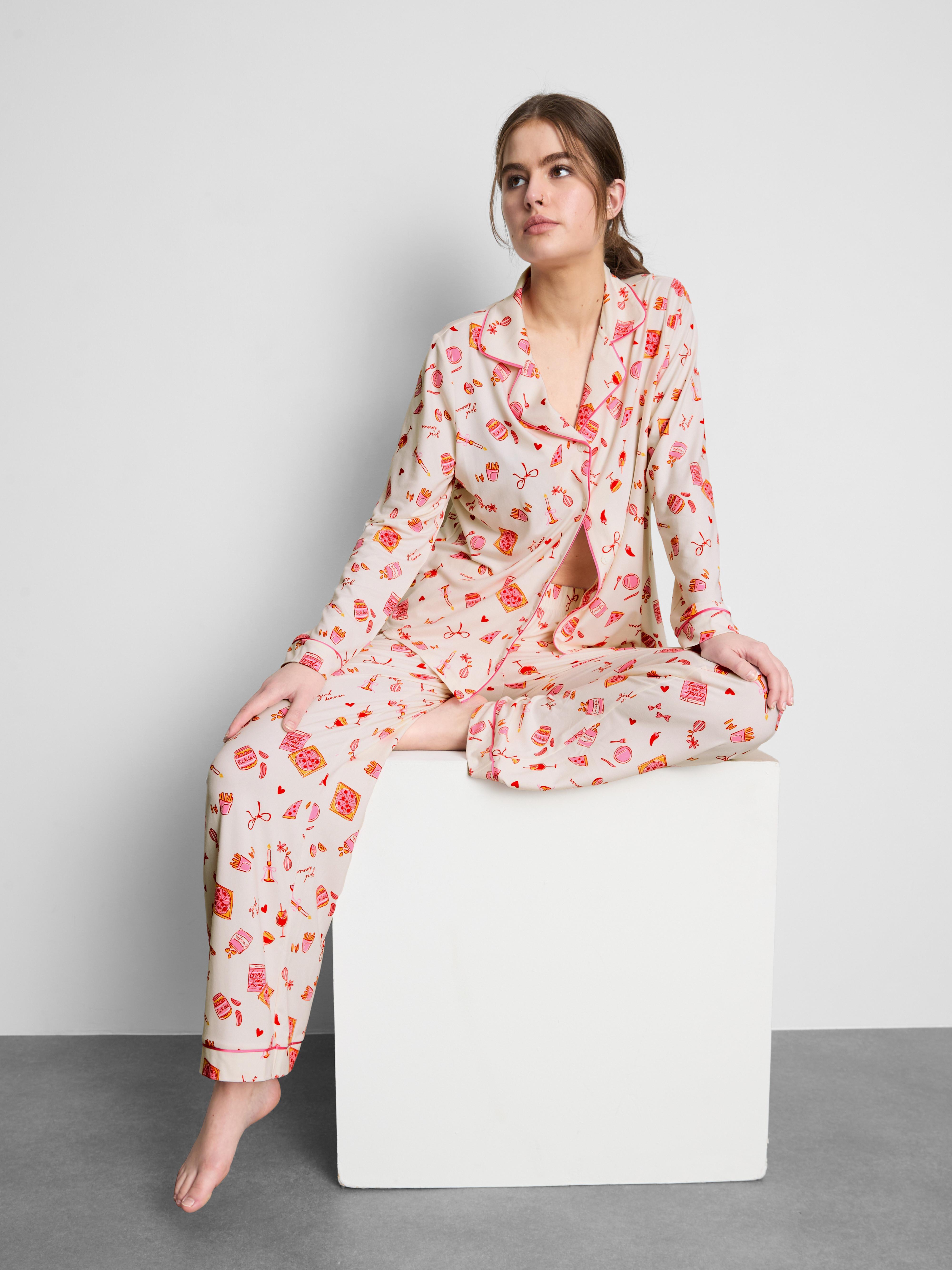 Printed Boyfriend Pyjamas