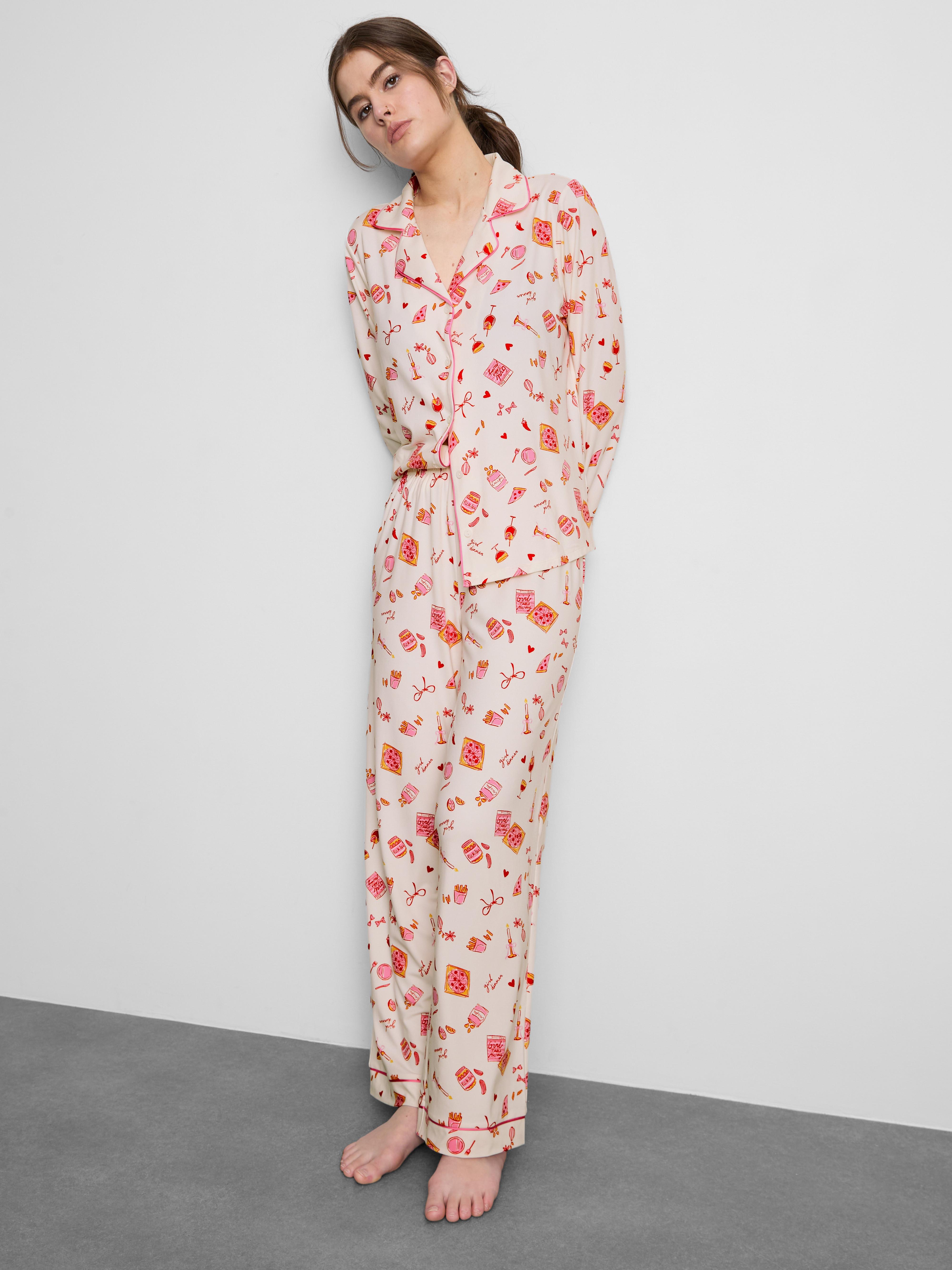 Printed Boyfriend Pyjamas
