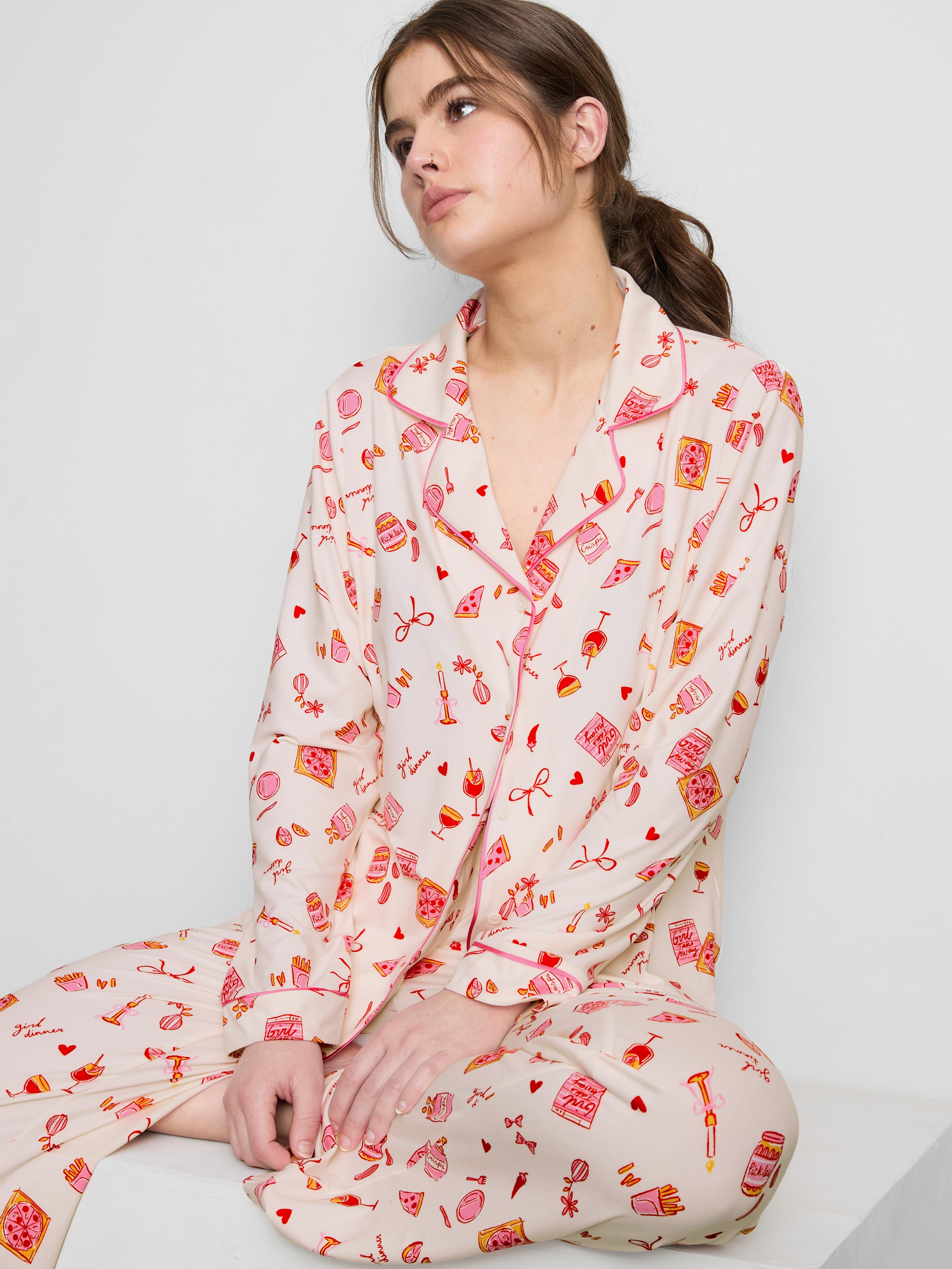 Printed Boyfriend Pyjamas