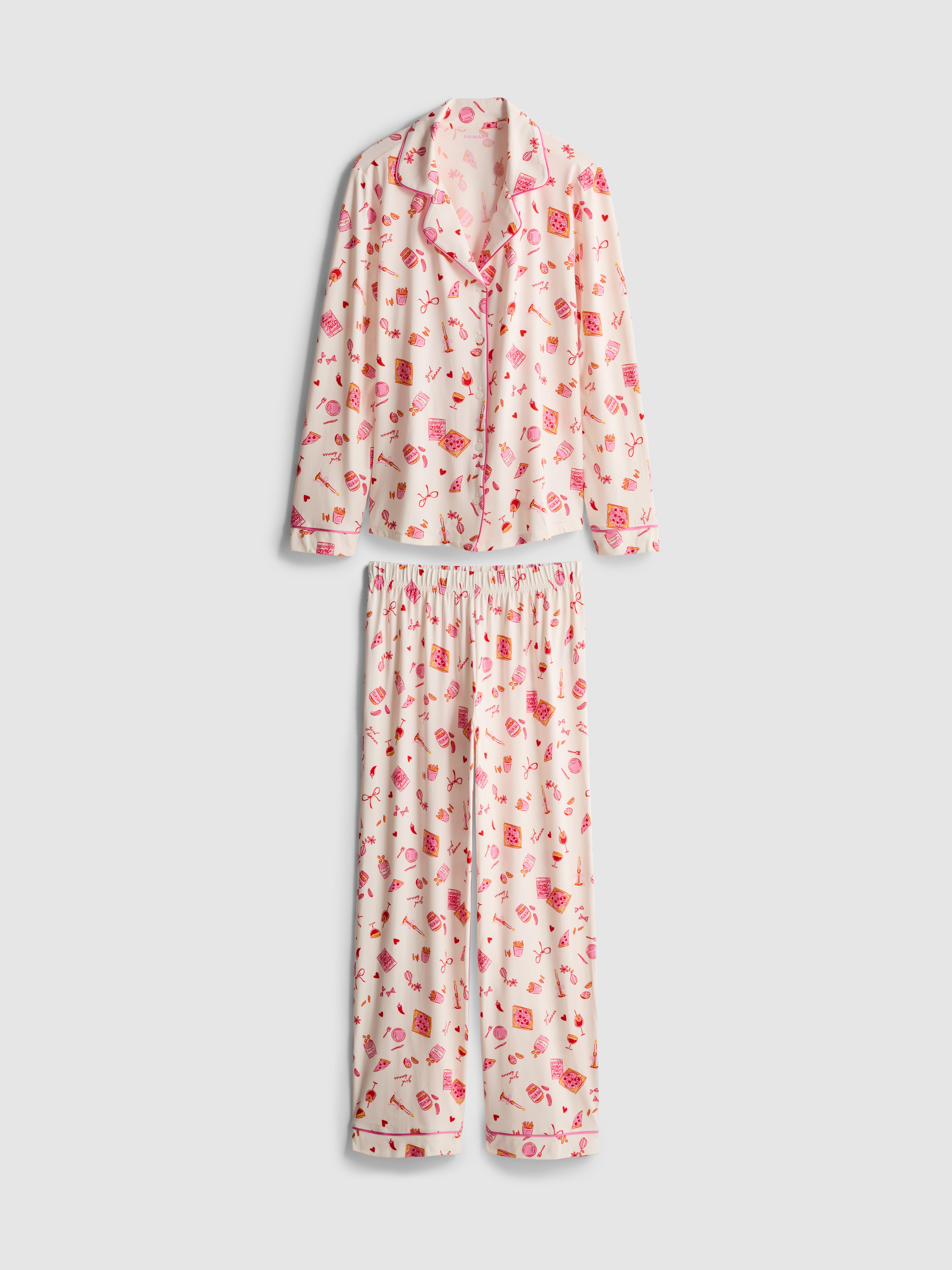 Printed Boyfriend Pyjamas