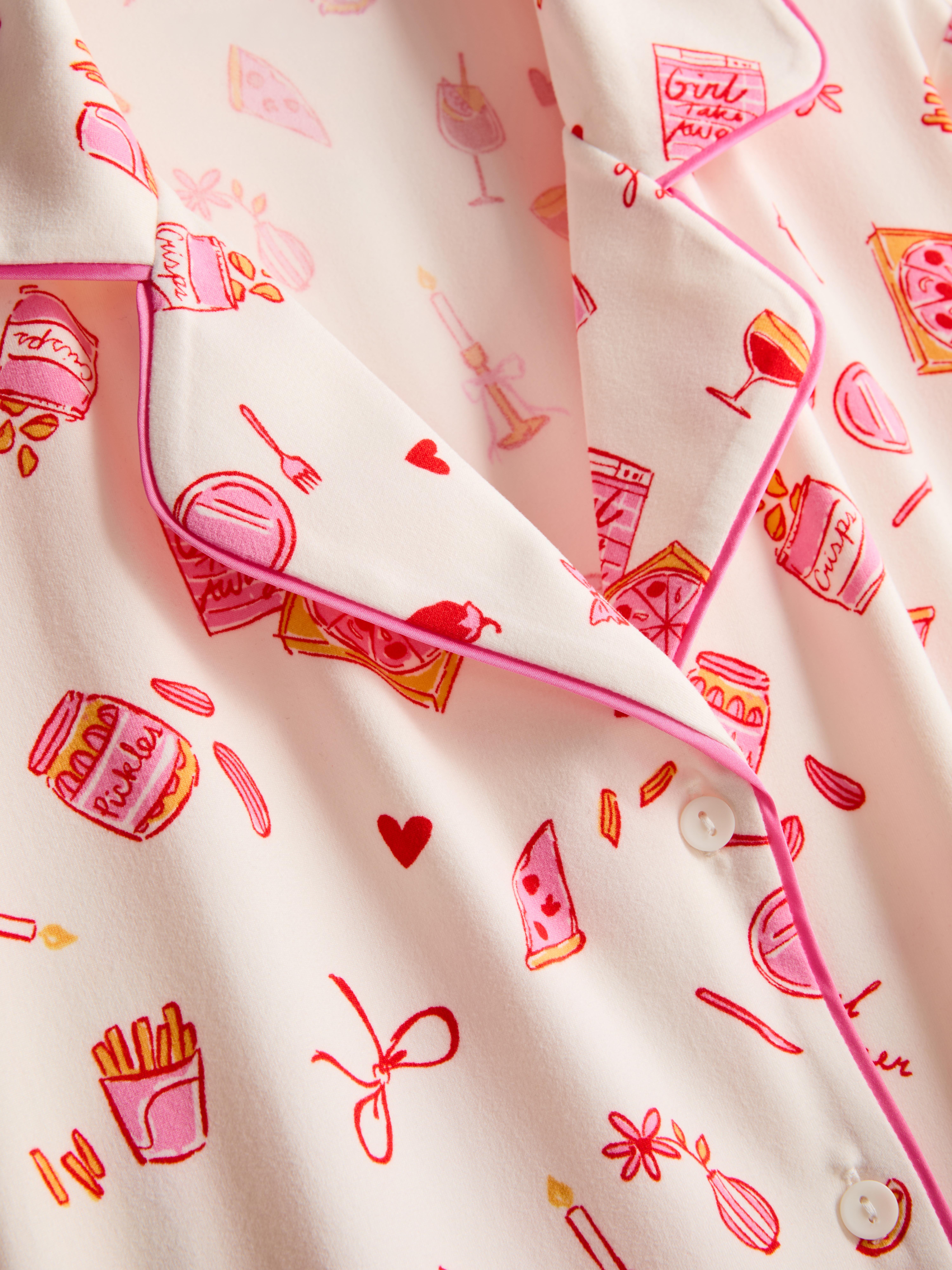Printed Boyfriend Pyjamas