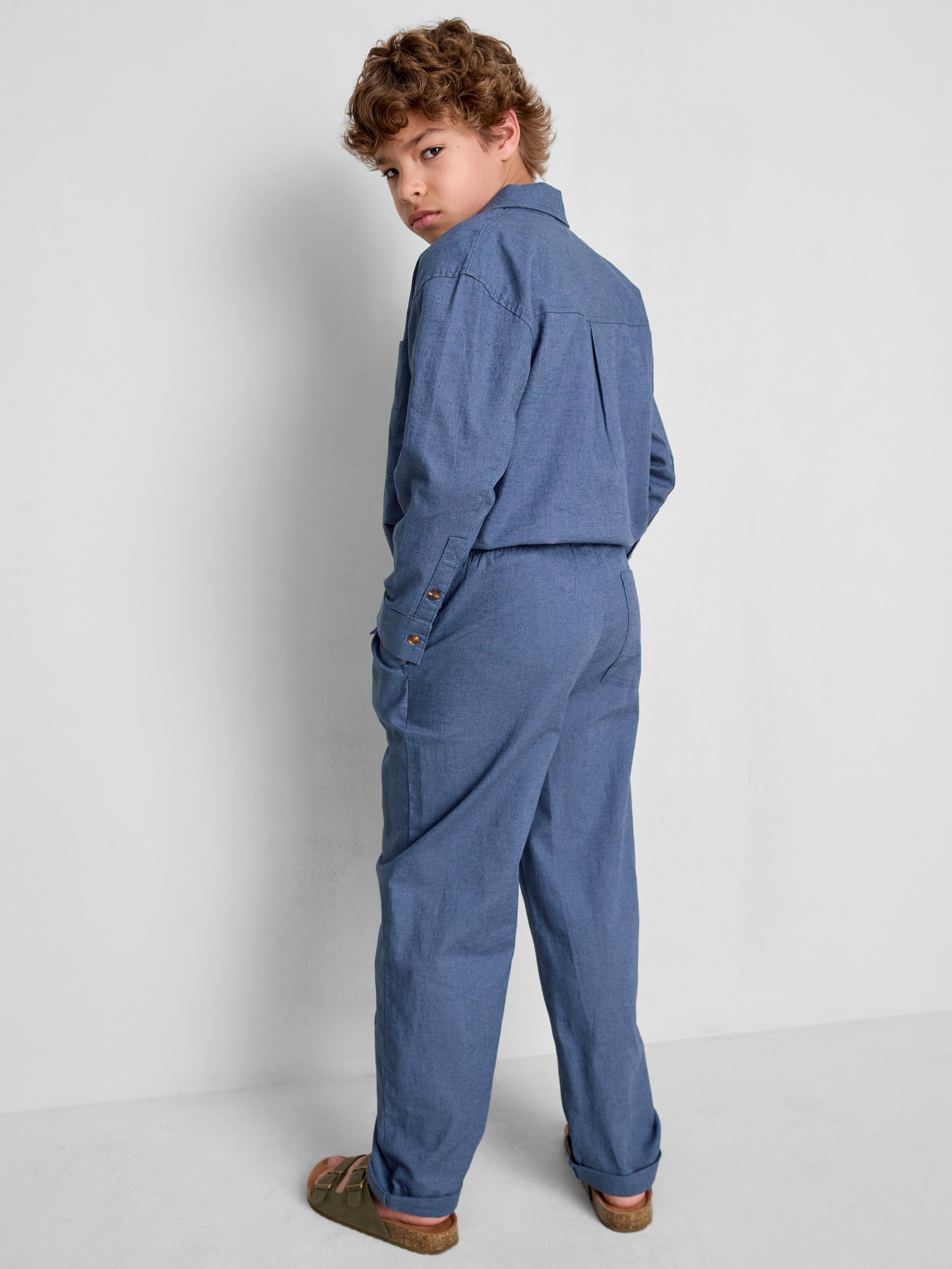 1,5-12 años | Pantalones en mezcla de lino The Edit