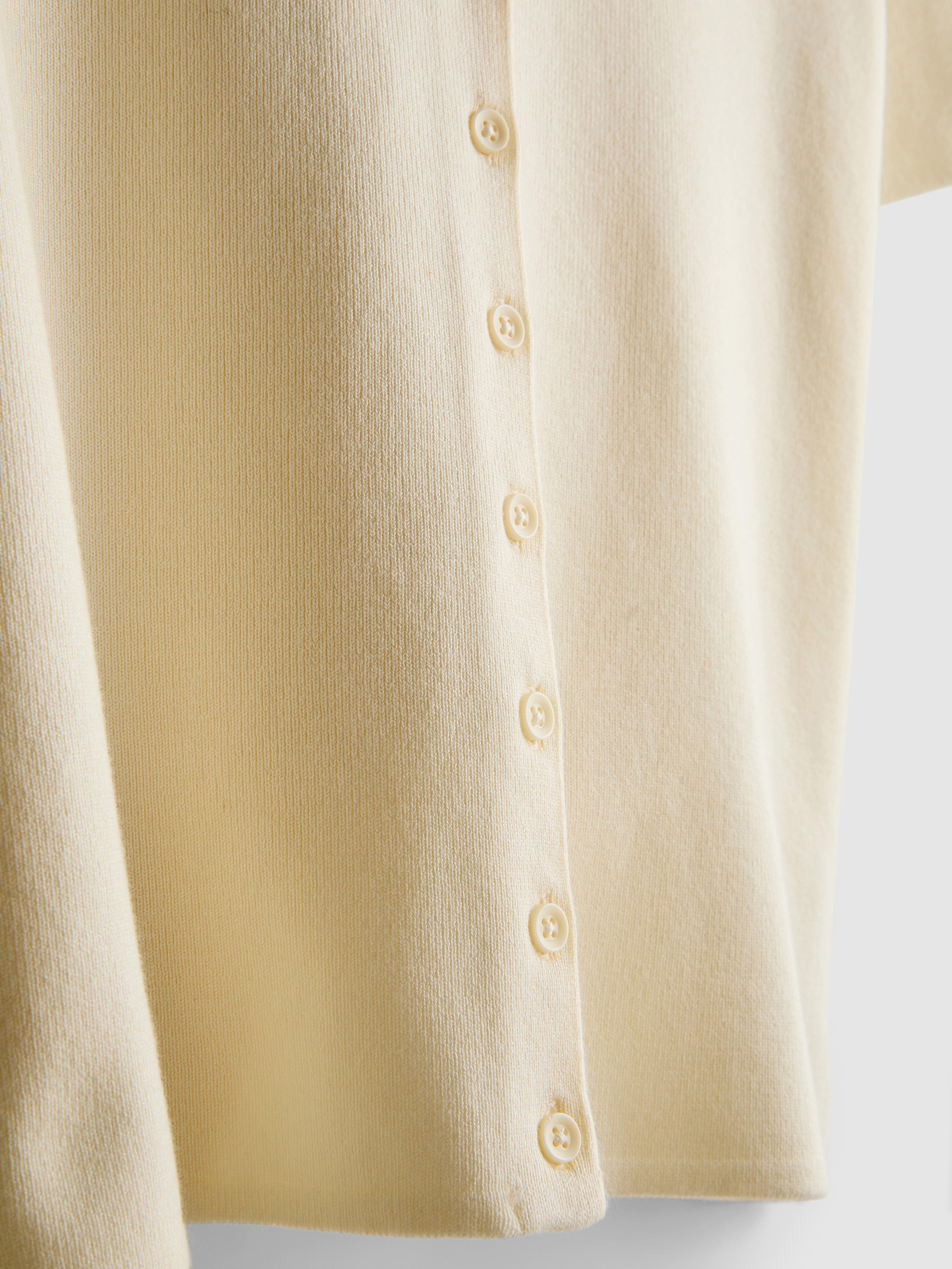 Women's Ivory Short Sleeve Cardigan