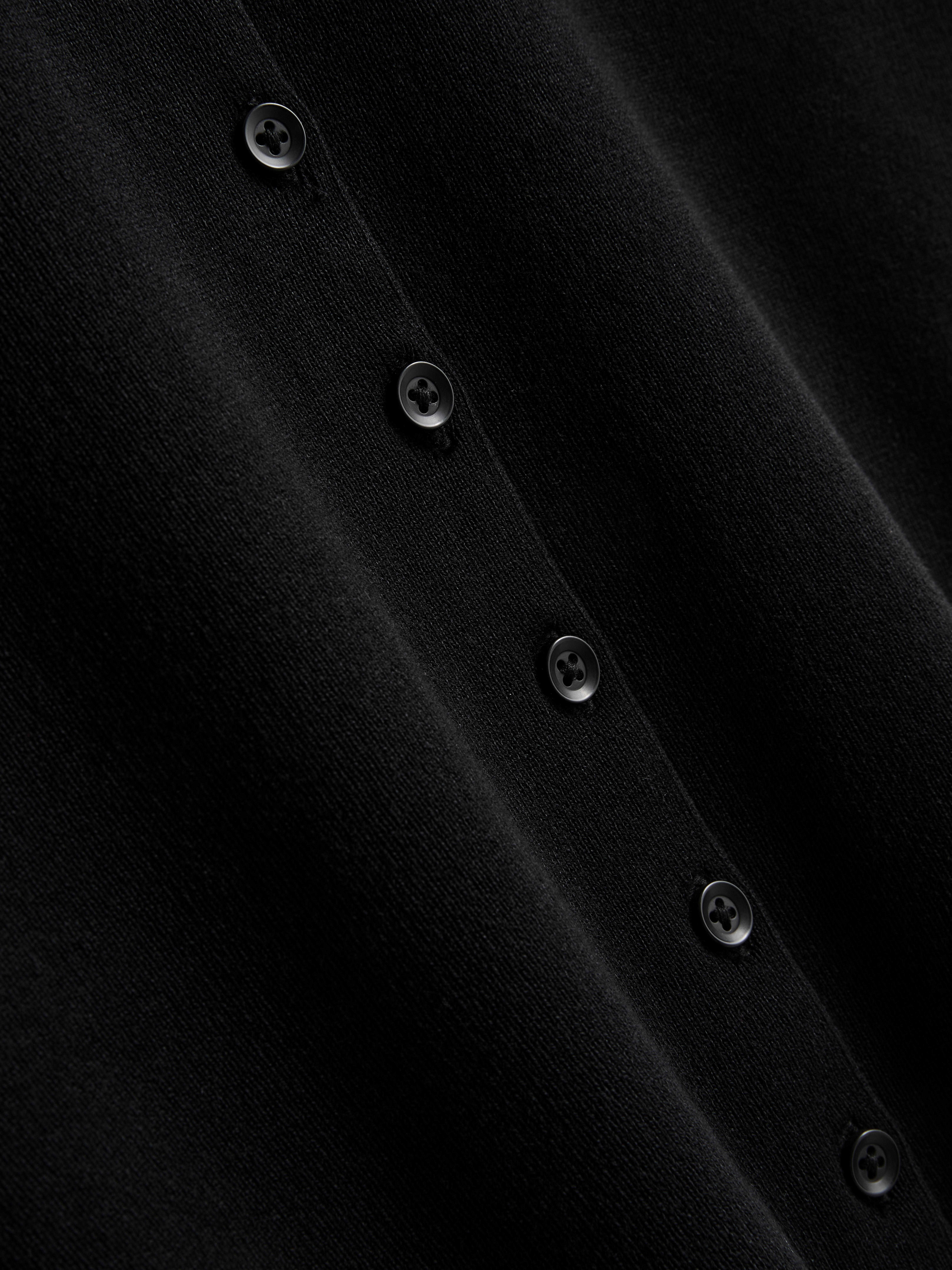 Women's Black Short Sleeve Cardigan