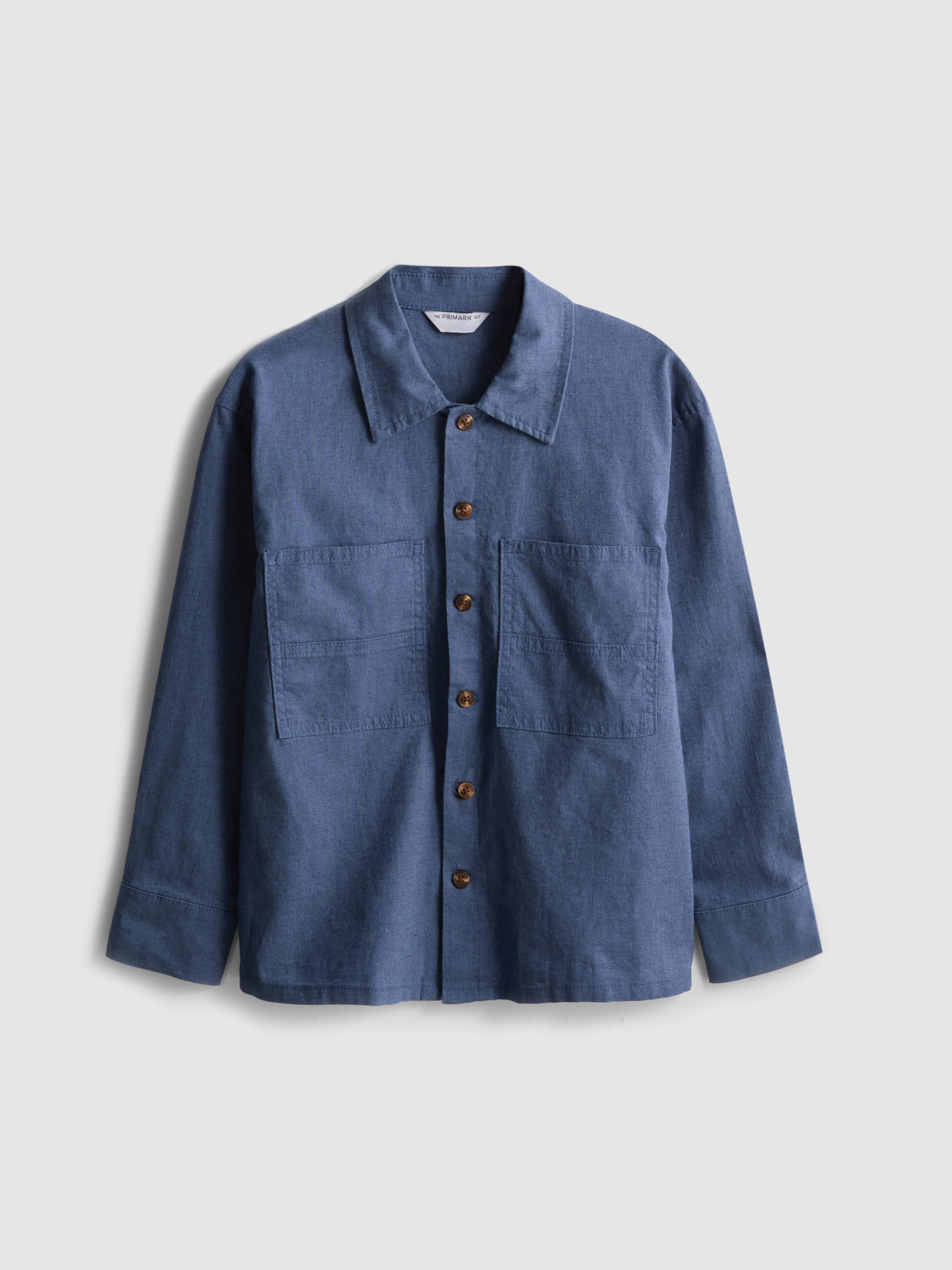 1.5-12yrs | The Edit Linen-Blend Overshirt