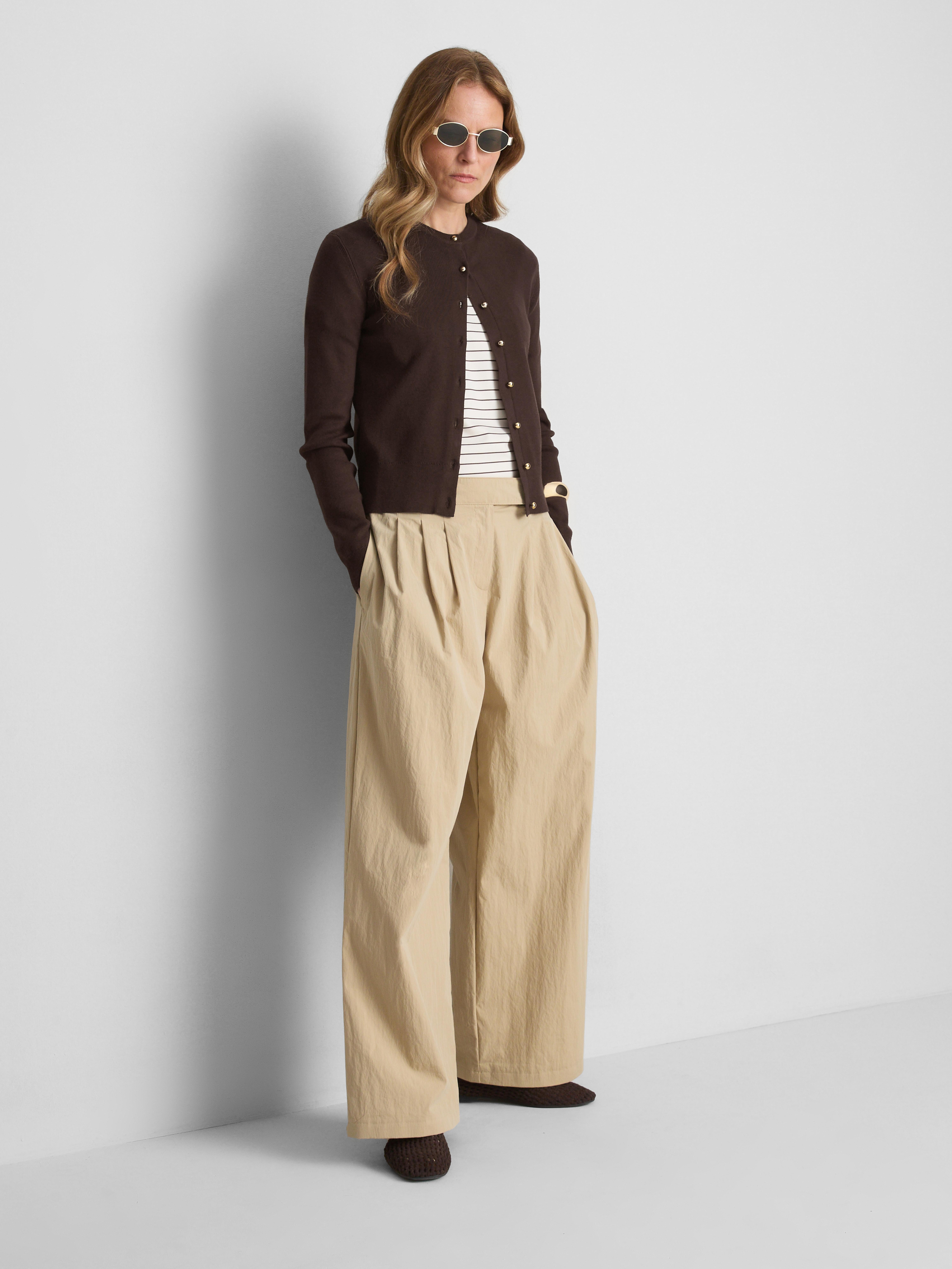 Metallic Button Cardigan