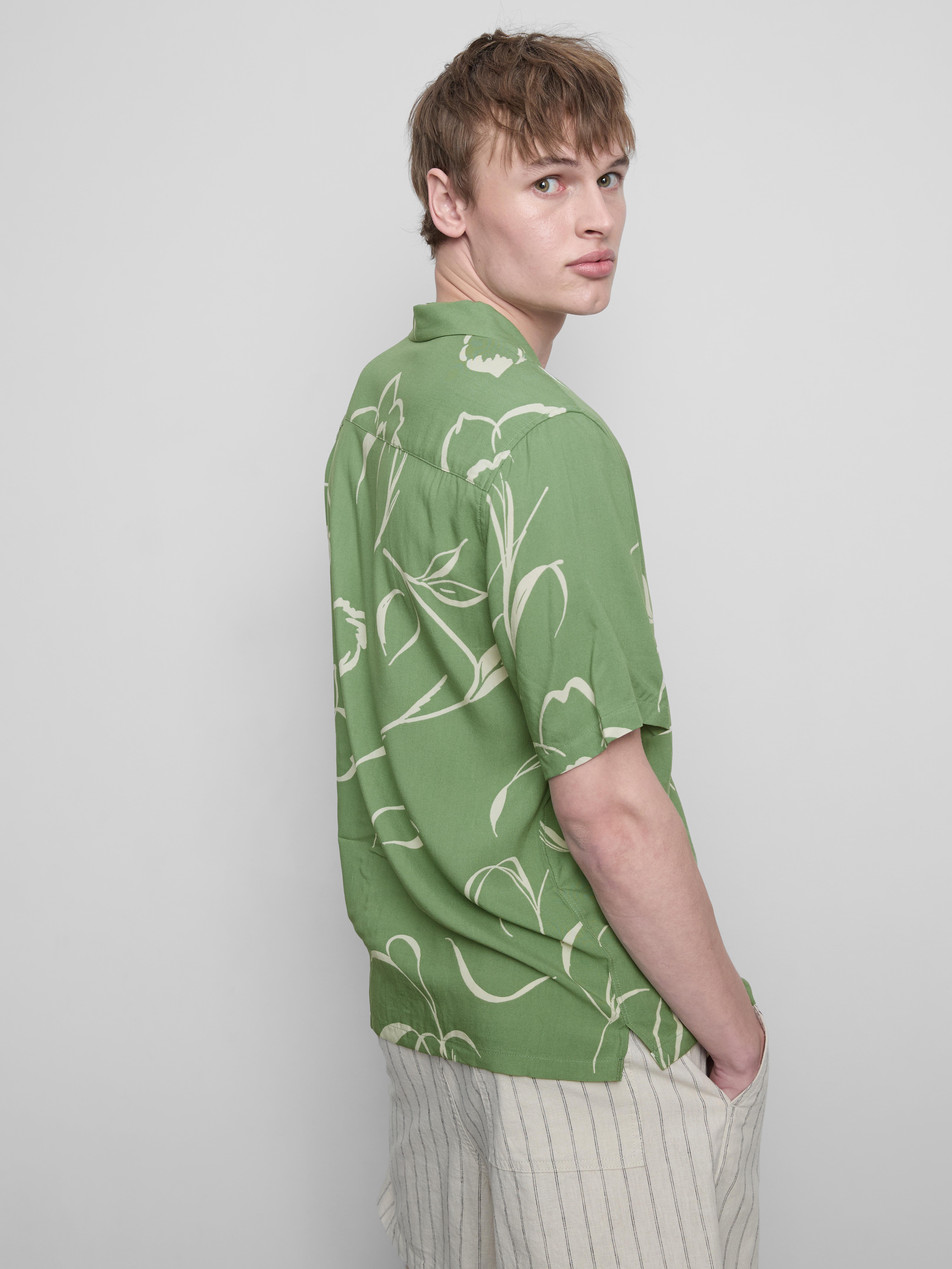 Floral Revere Collar Shirt