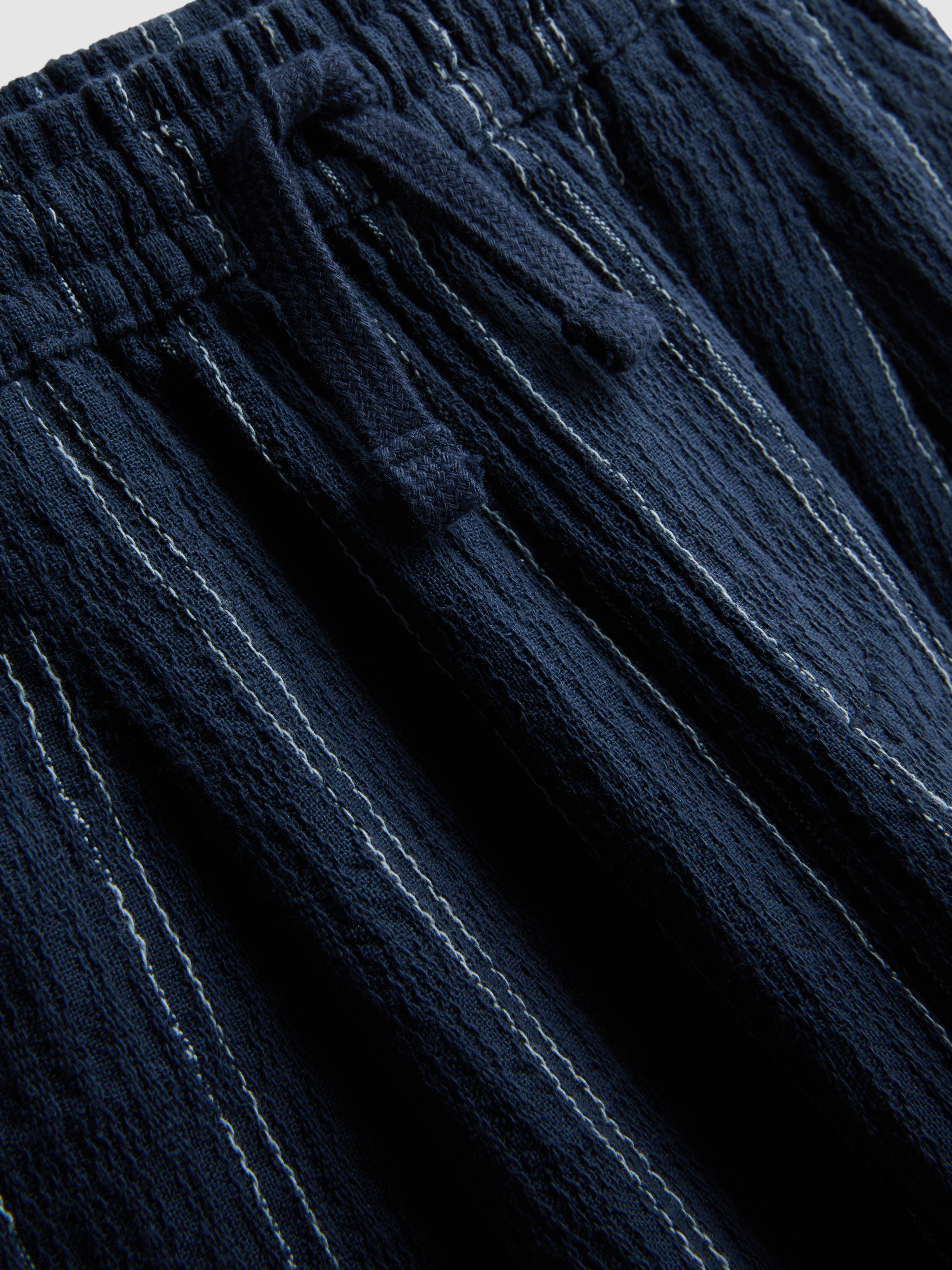 1.5-12yrs | The Edit Textured Stripe Shirt and Pants Set