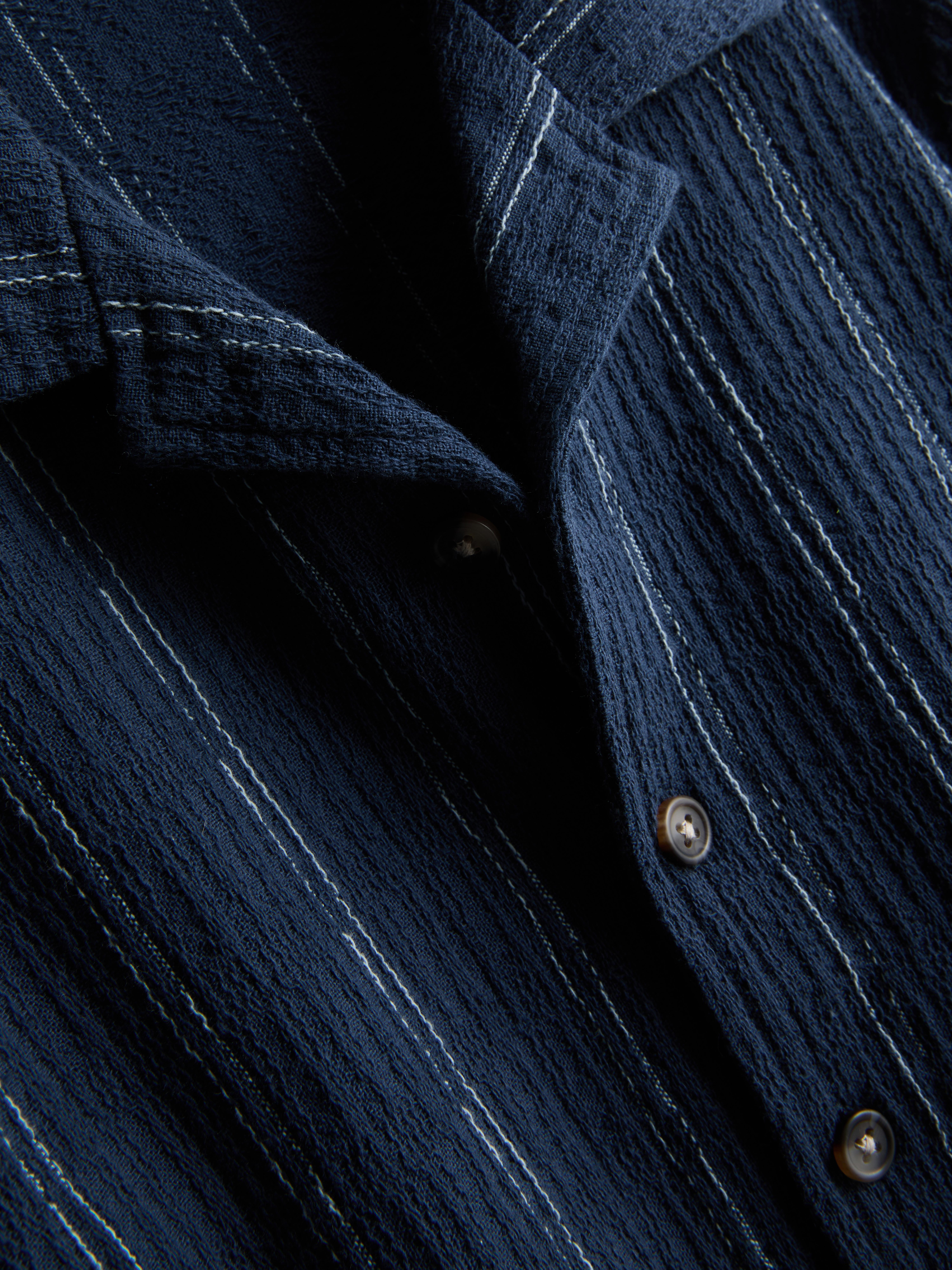 1.5-12yrs | The Edit Textured Stripe Shirt and Pants Set